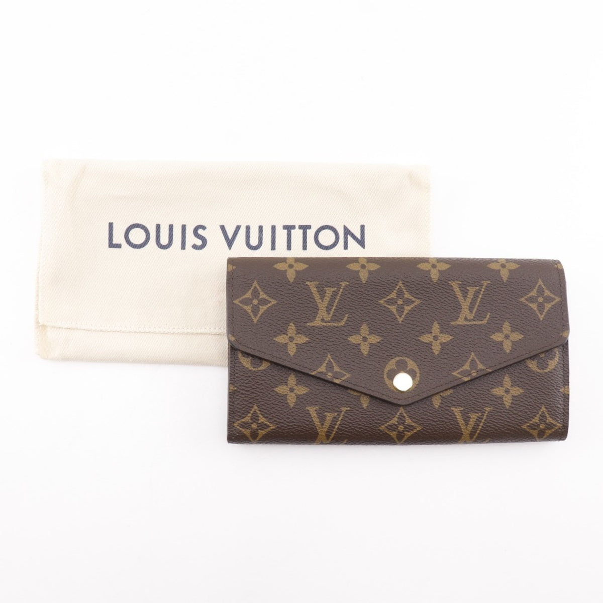Louis Vuitton Monogram Brown Monogram Monogram Long Wallet (Bi-Fold) (Pre-Owned)