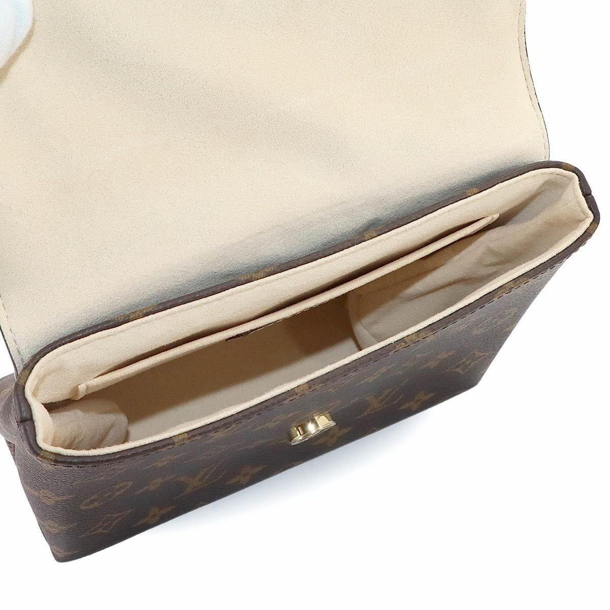 Louis Vuitton Monogram Monogram Canvas Leather Handbag (Pre-Owned)