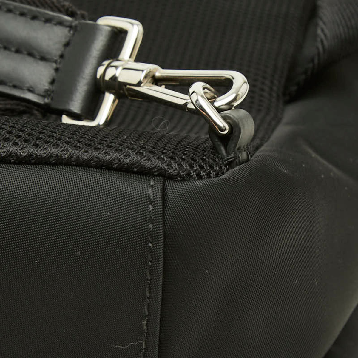 Bally Black Nylon Handbag Sling Bag (Pre-Owned)