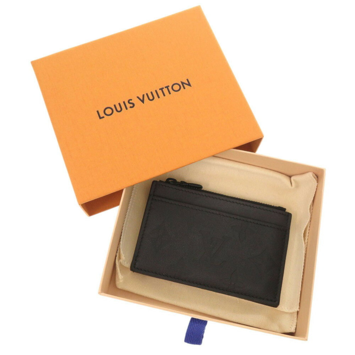 Louis Vuitton Black Monogram Shadow Coin Purse/Coin Case (Pre-Owned)