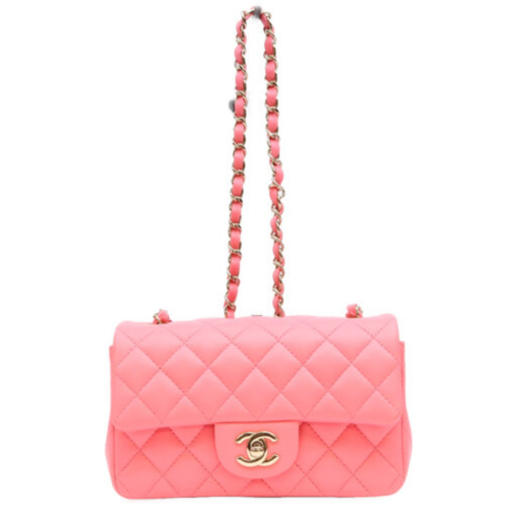 Chanel Pink Leather Shoulder Bag (Pre-Owned)