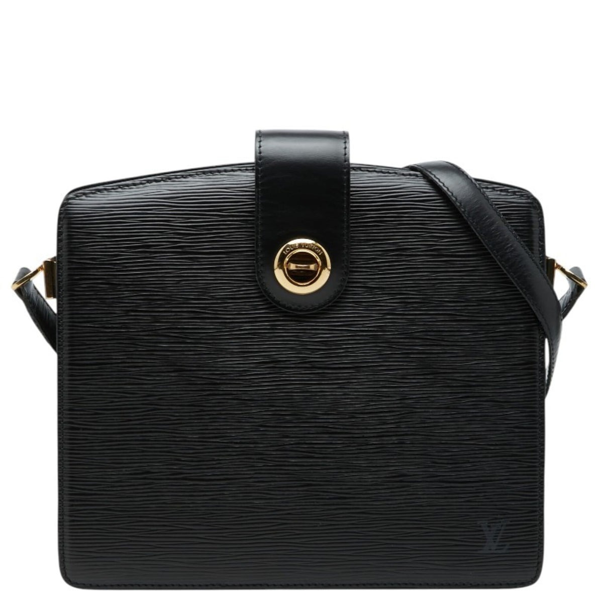 Louis Vuitton Black Noir Leather Shoulder Bag (Pre-Owned)