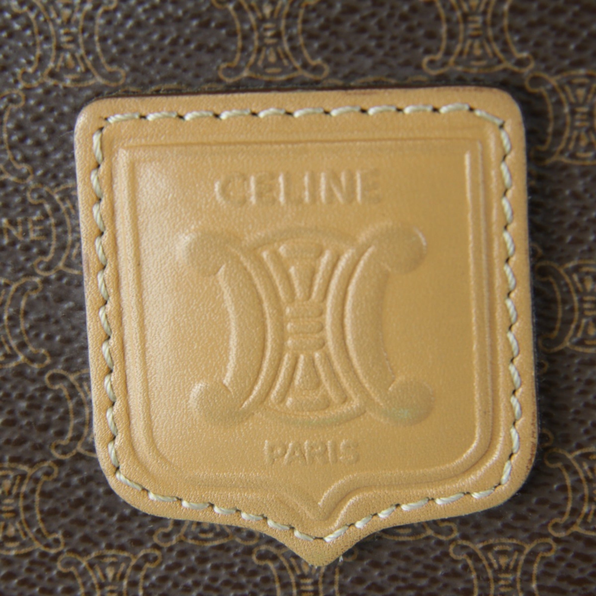 Celine Brown Pvc Leather Shoulder Bag (Pre-Owned)