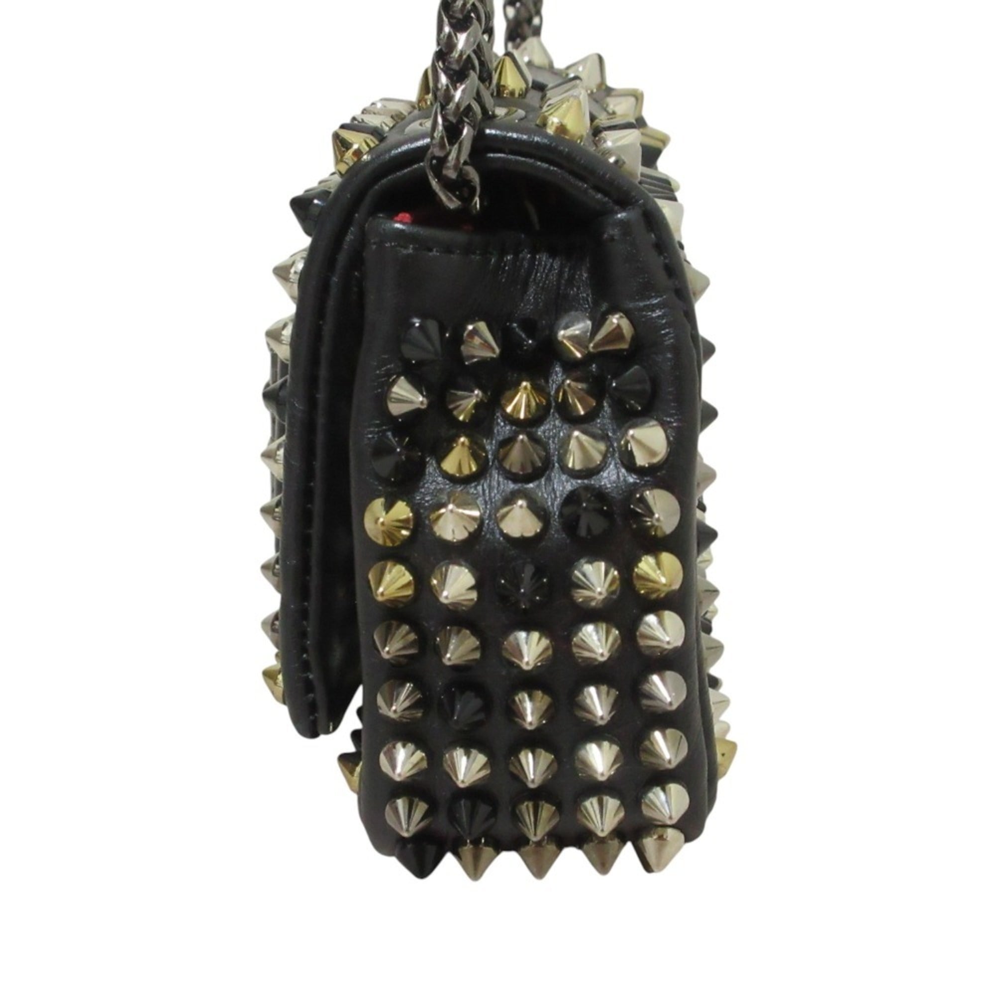 Christian Louboutin Black Leather Shoulder Bag (Pre-Owned)