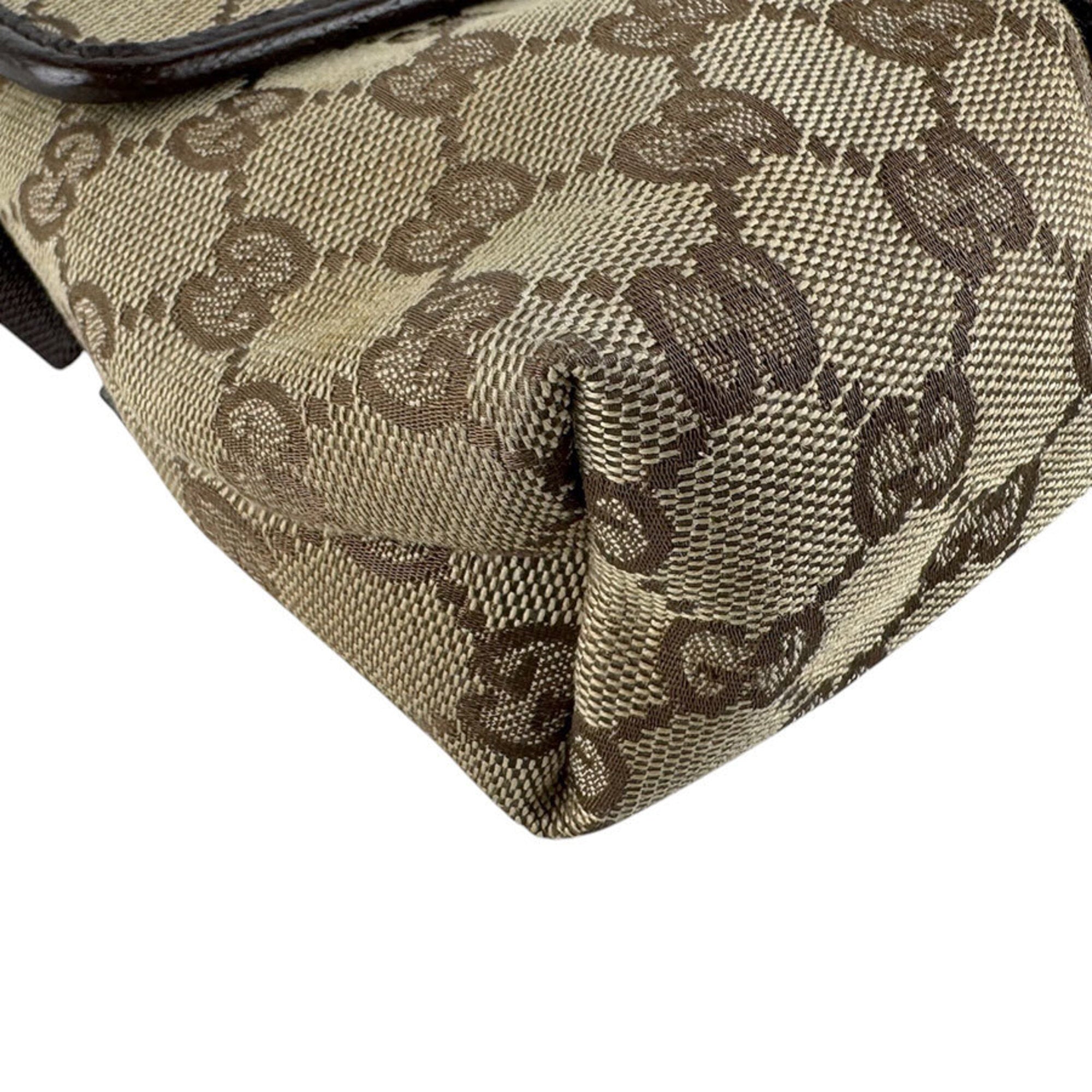Gucci Brown Gg Canvas Fanny Pack Sling Bag (Pre-Owned)