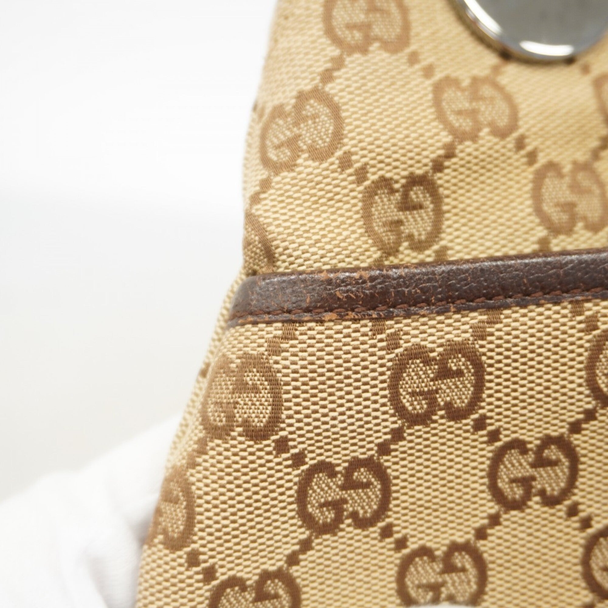 Gucci Beige Canvas Tote Bag (Pre-Owned)