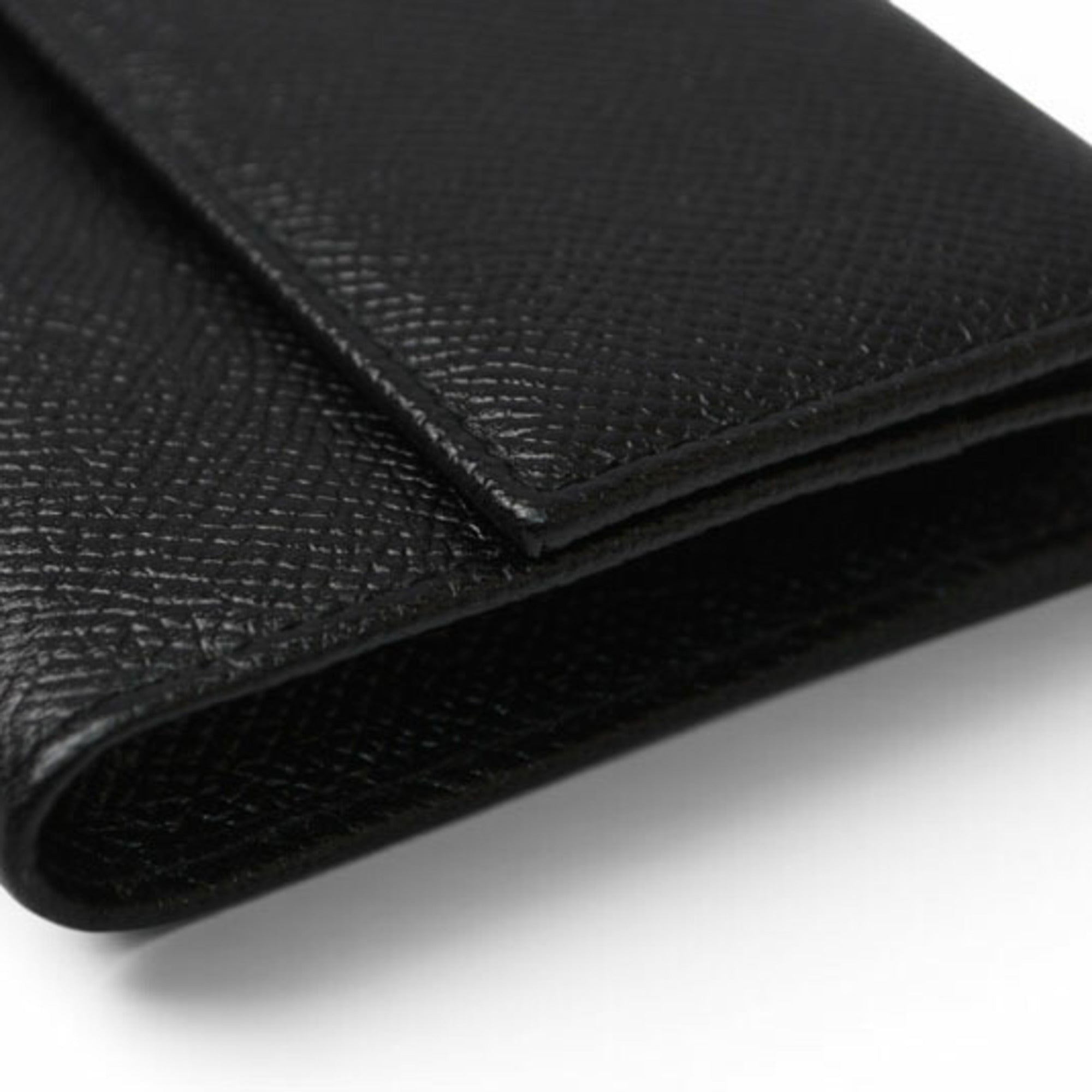 Bvlgari Black Leather Long Wallet (Bi-Fold) (Pre-Owned)