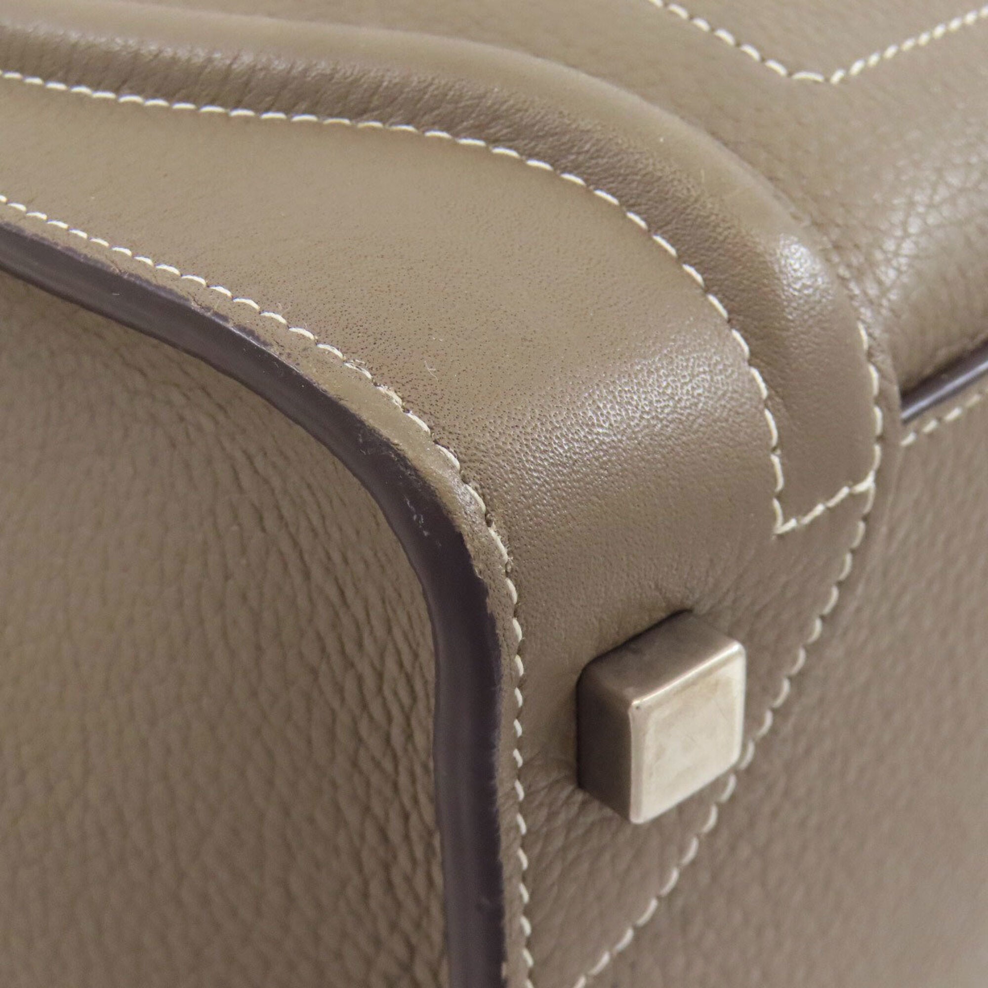Celine Grayish Leather Handbag (Pre-Owned)