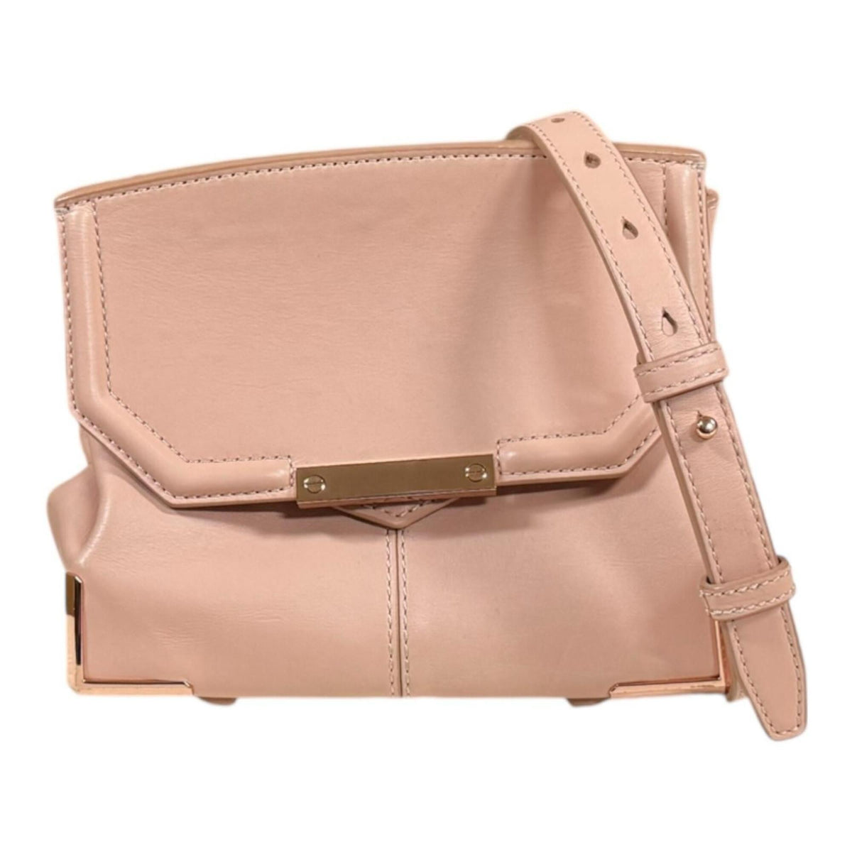 Alexander Wang Pink Pink Beige Leather Shoulder Bag (Pre-Owned)