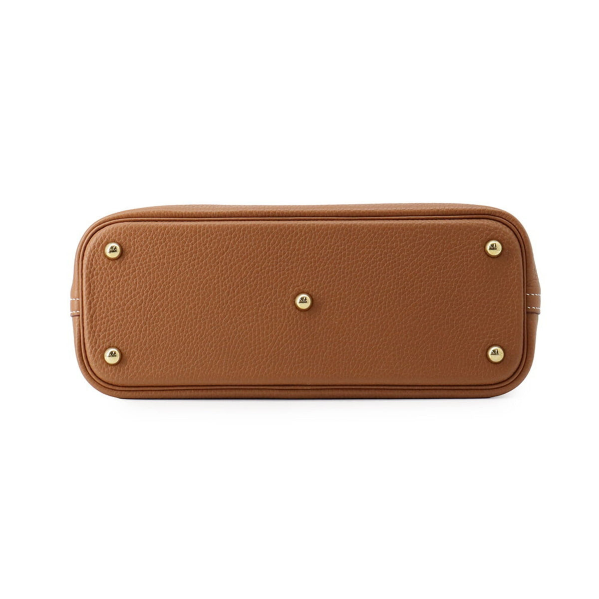 Hermes Gold Taurillon Clemence Leather Handbag Shoulder Bag (Pre-Owned)