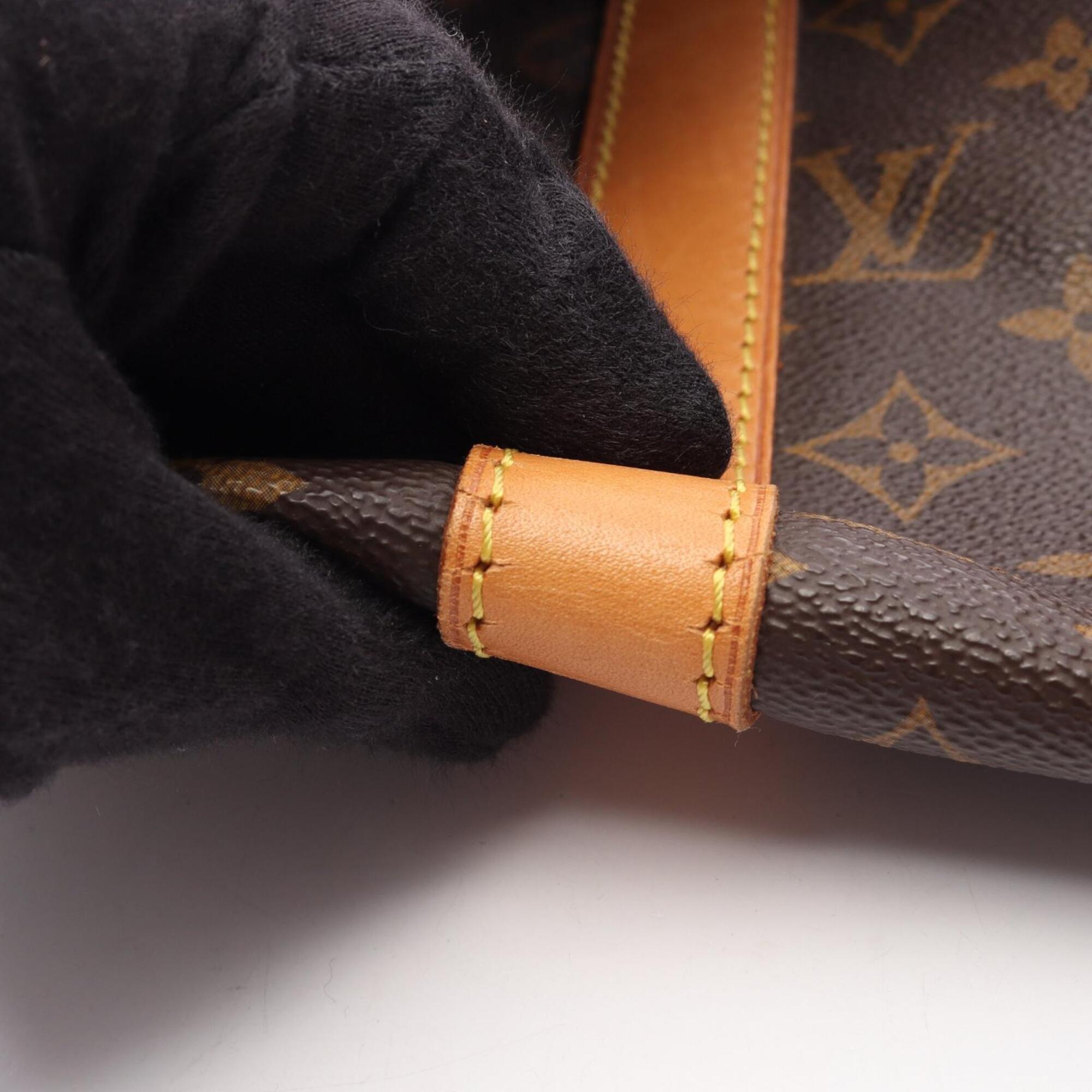 Louis Vuitton Brown Coated Canvas Pvc Monogram Leather Boston Bag Handbag (Pre-Owned)