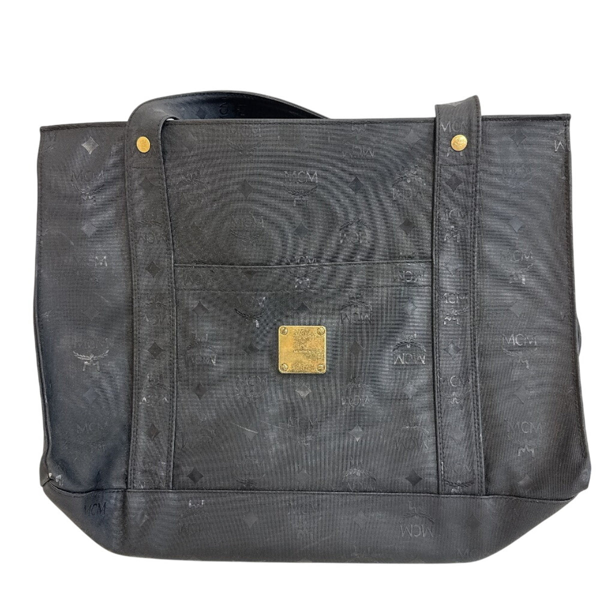 Mcm Gold Leather Tote Bag (Pre-Owned)