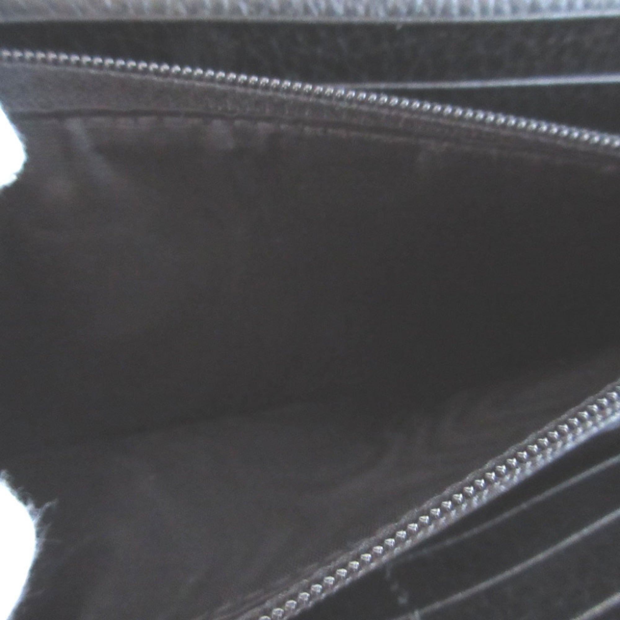 Gucci Beige Black Gg Supreme Leather Long Wallet (Bi-Fold) (Pre-Owned)
