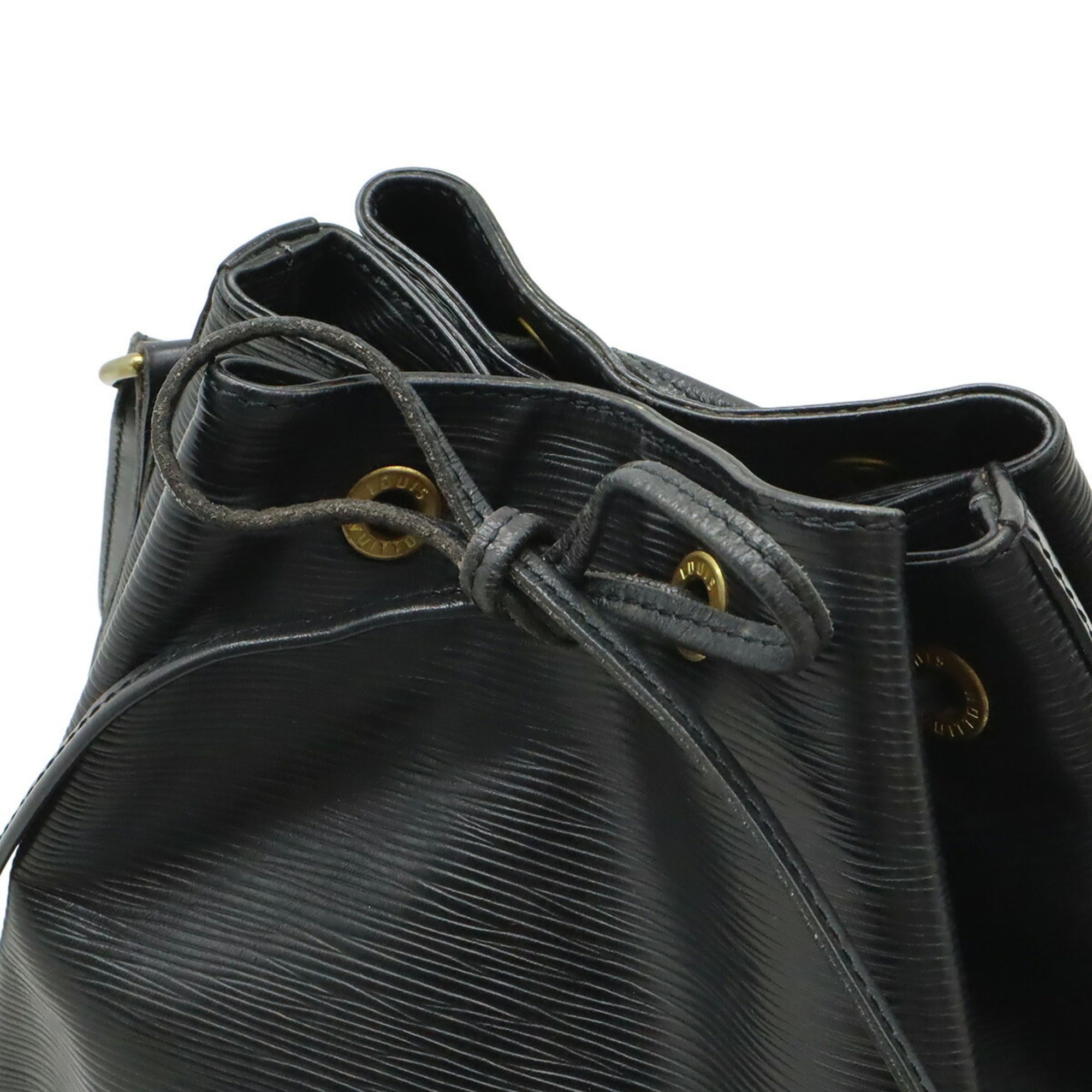 Louis Vuitton Black Noir Epi Leather Shoulder Bag (Pre-Owned)