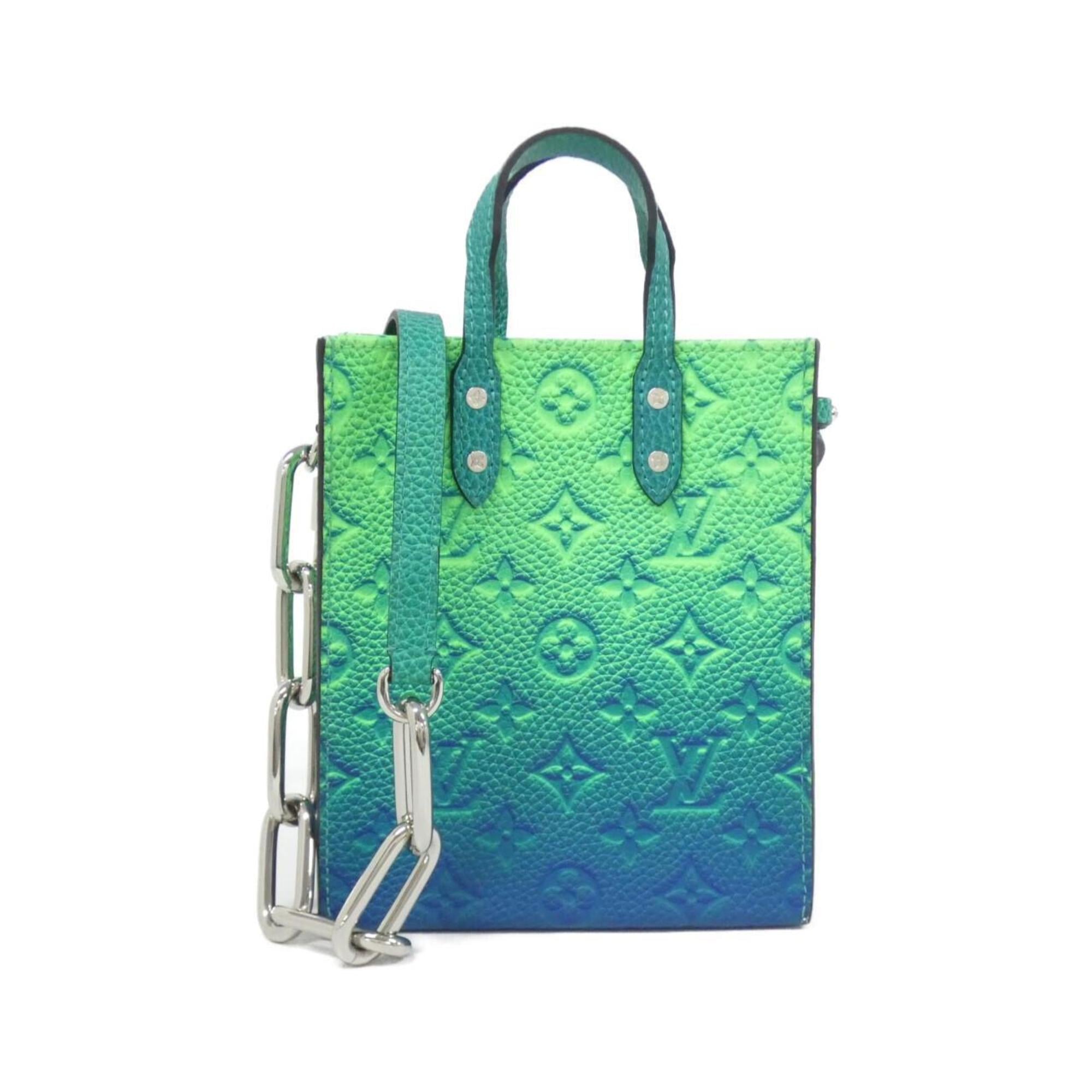 Louis Vuitton Blue Leather Shoulder Bag (Pre-Owned)