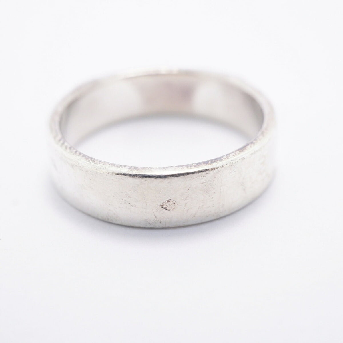 Hermes Silver 925 Band Ring (Pre-Owned)