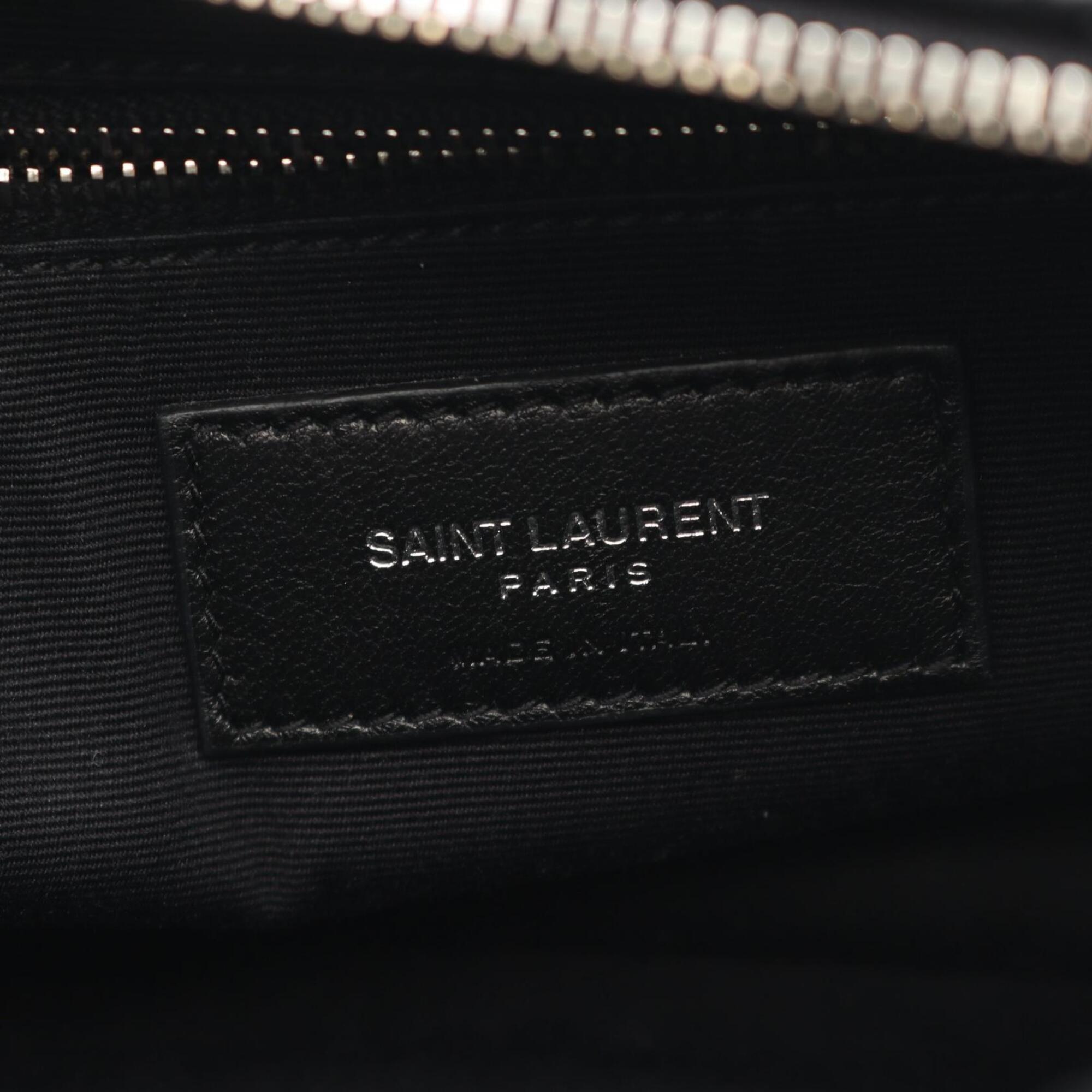 Yves Saint Laurent Black Leather Handbag Shoulder Bag (Pre-Owned)