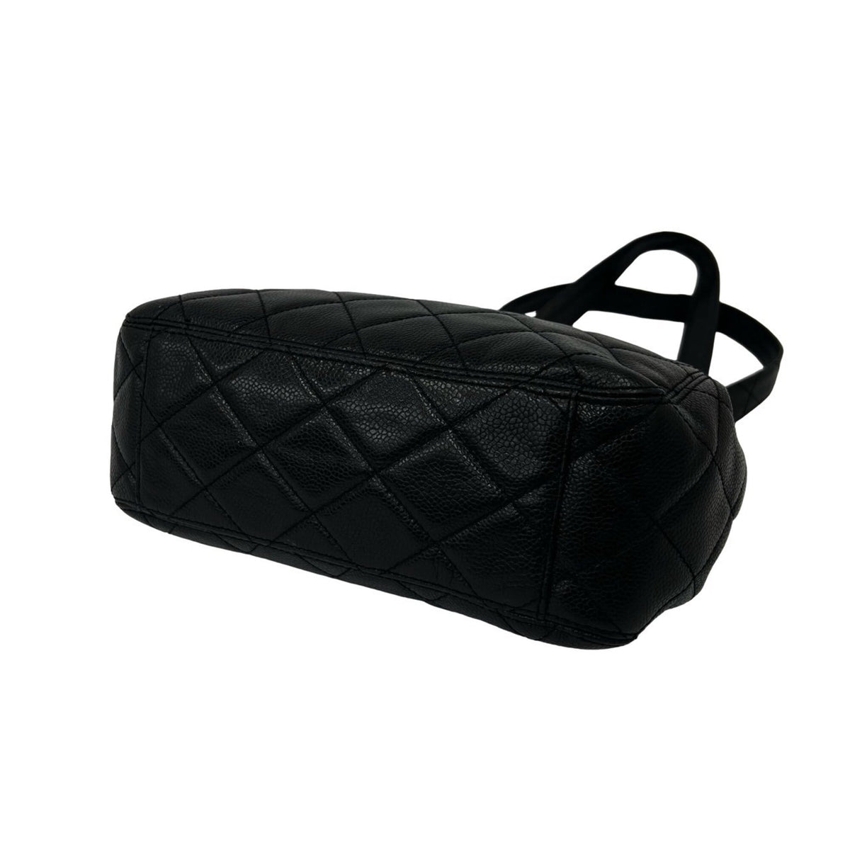 Chanel Black Grained Calfskin Shoulder Bag (Pre-Owned)