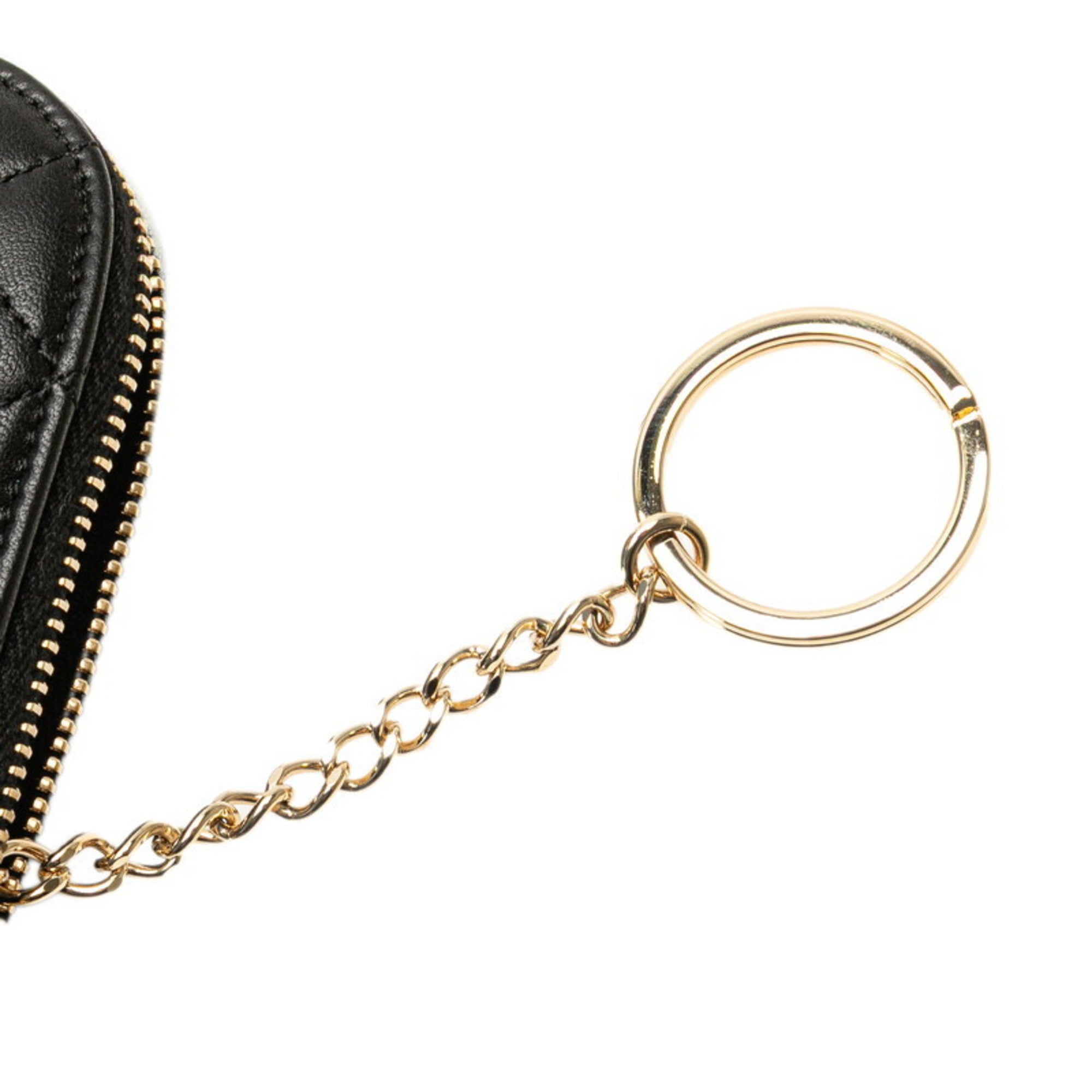 Chanel Matelasse Black Coin Purse/Coin Case (Pre-Owned)