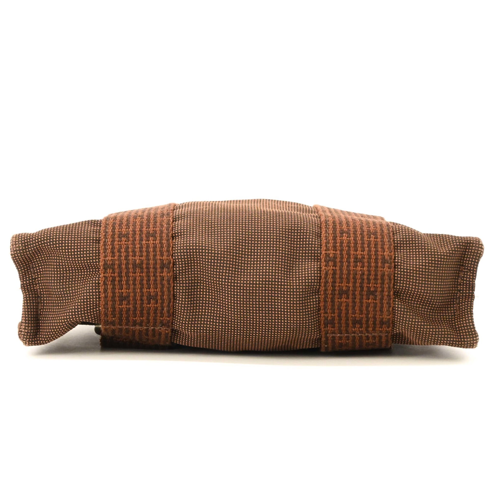 Hermes Her Line Brown Nylon Canvas Backpack (Pre-Owned)