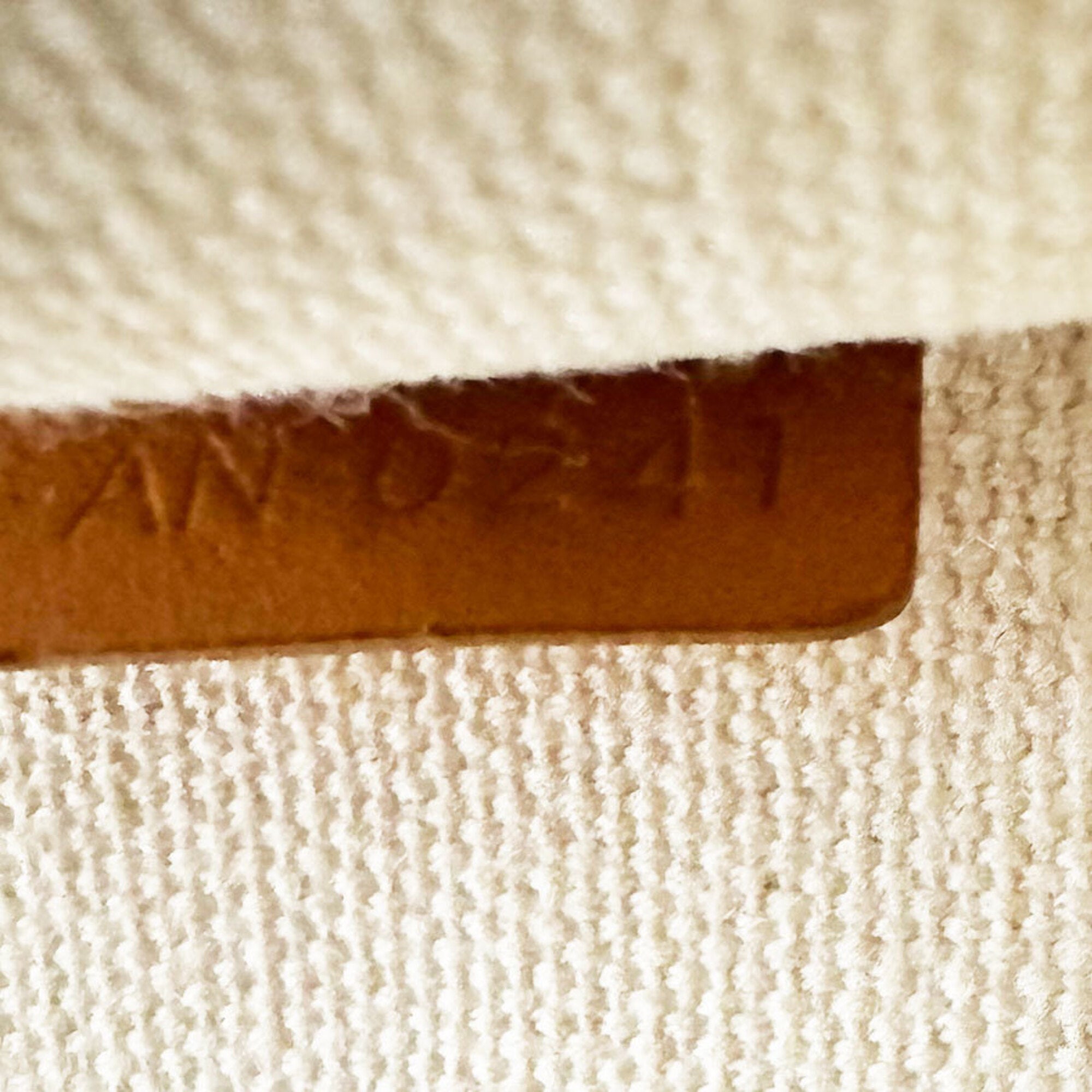 Celine Brown Ivory Canvas Leather Shoulder Bag (Pre-Owned)