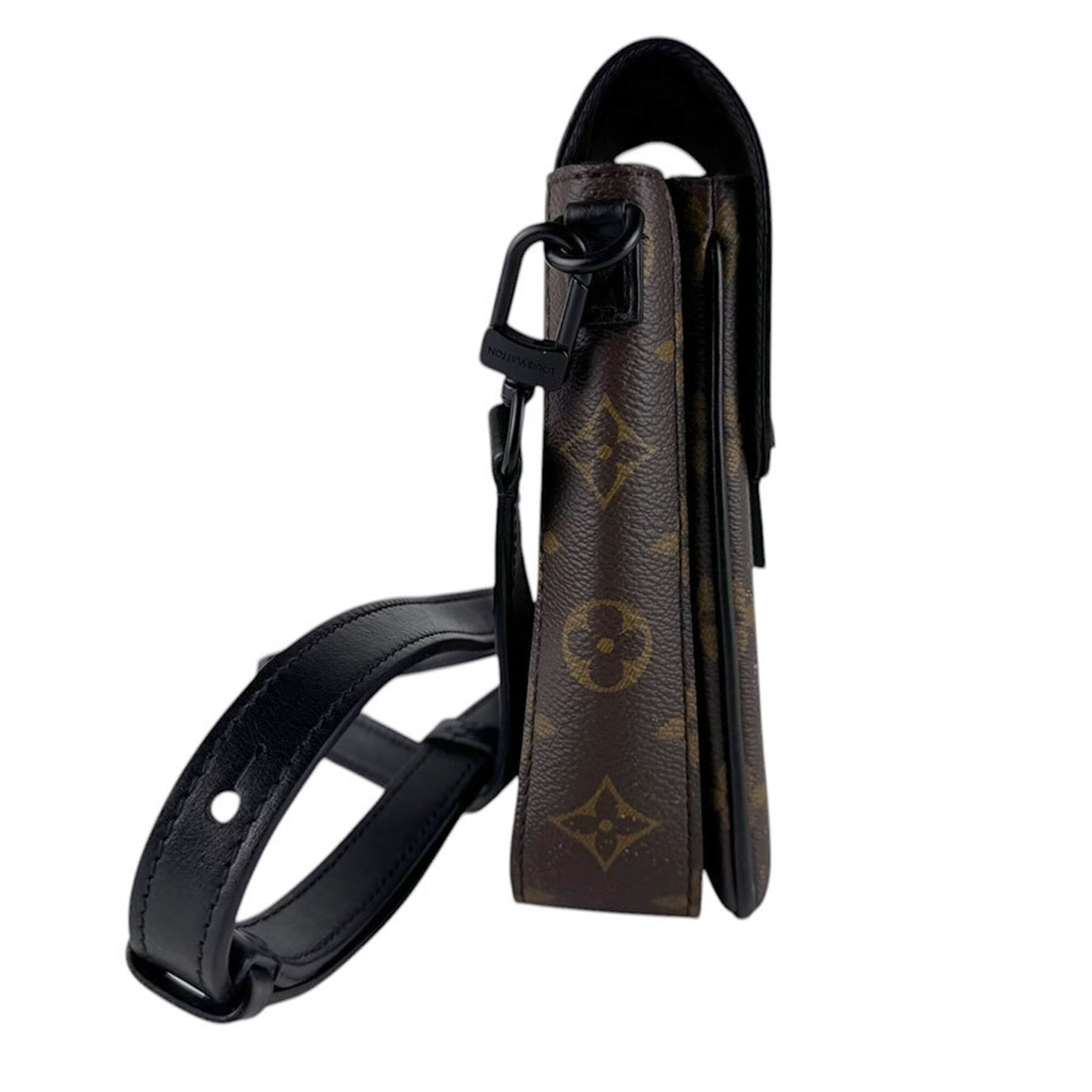 Louis Vuitton Black Brown Monogram Macassar Monogram Shoulder Bag (Pre-Owned)