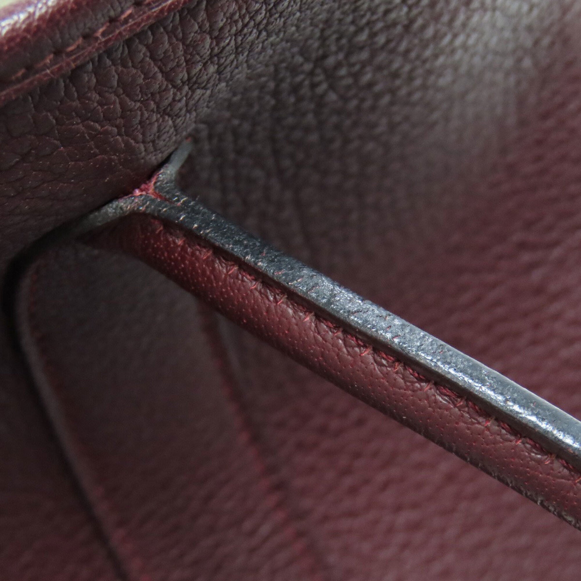 Hermes Bordeaux Negonda Leather Handbag (Pre-Owned)