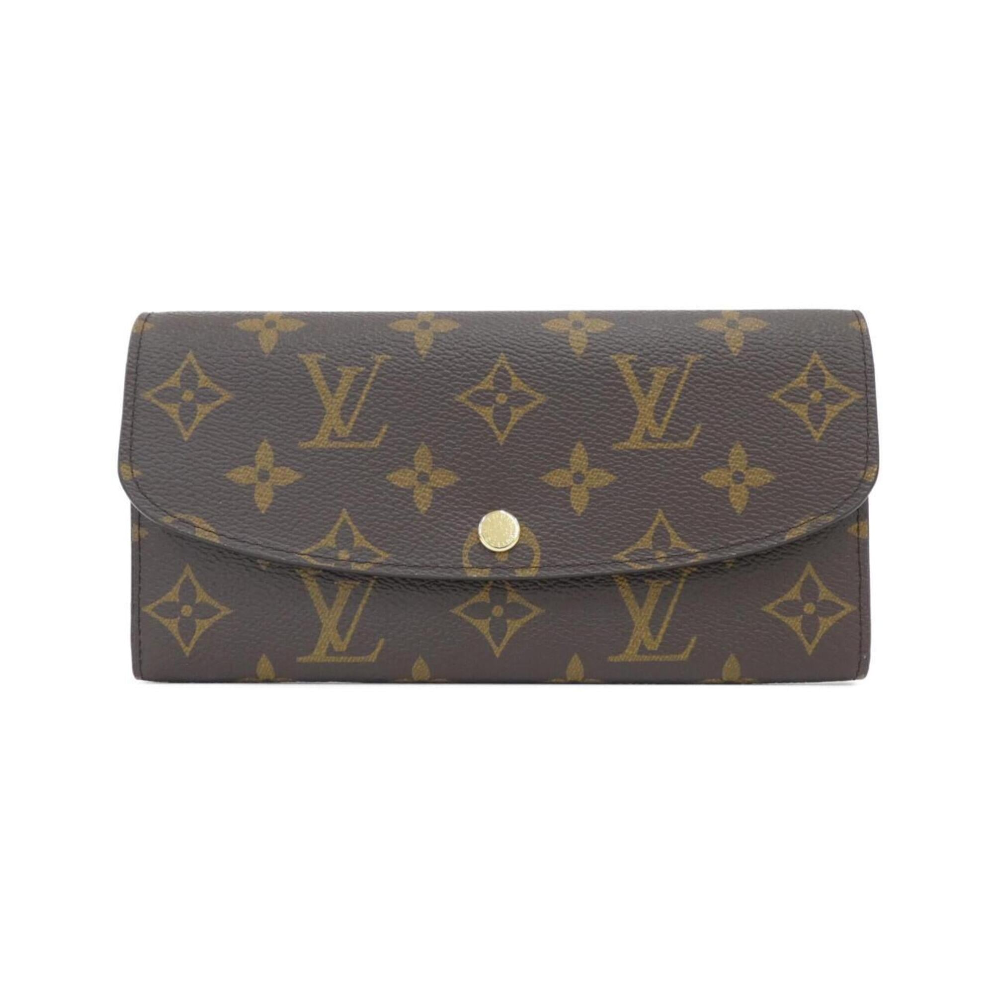 Louis Vuitton Brown Coated Canvas Long Wallet (Bi-Fold) (Pre-Owned)