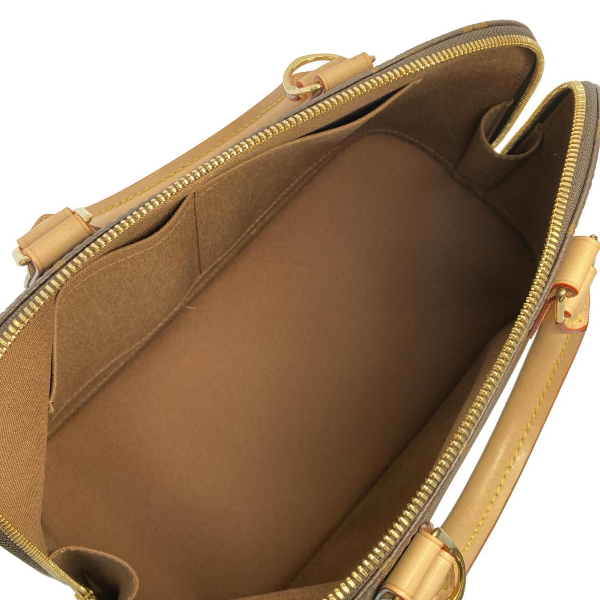 Louis Vuitton Marron Coated Canvas Handbag (Pre-Owned)