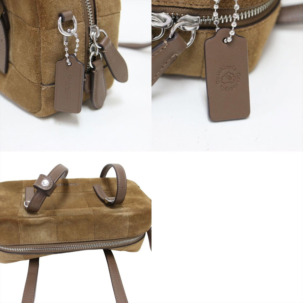 Coach Brown Leather Boston Bag (Pre-Owned)