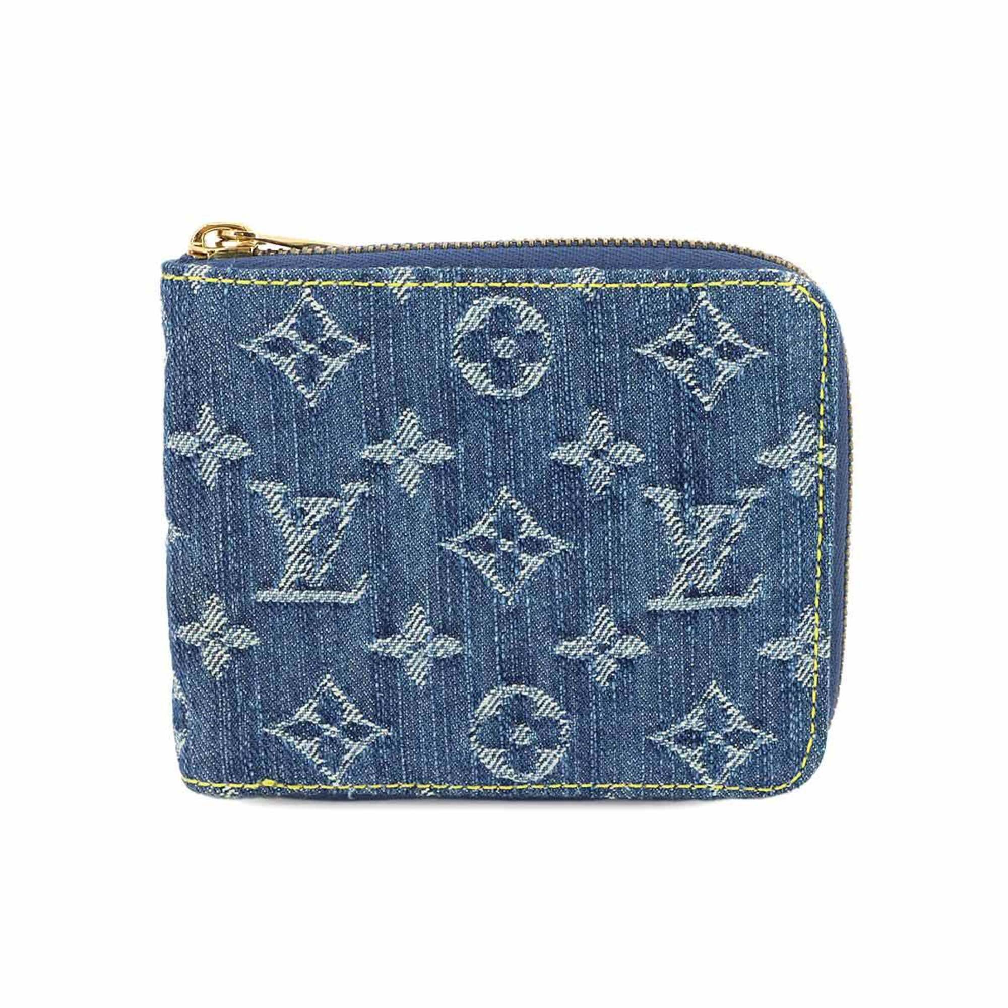 Louis Vuitton Blue Monogram Monogram Denim Canvas Wallet (Bi-Fold) (Pre-Owned)