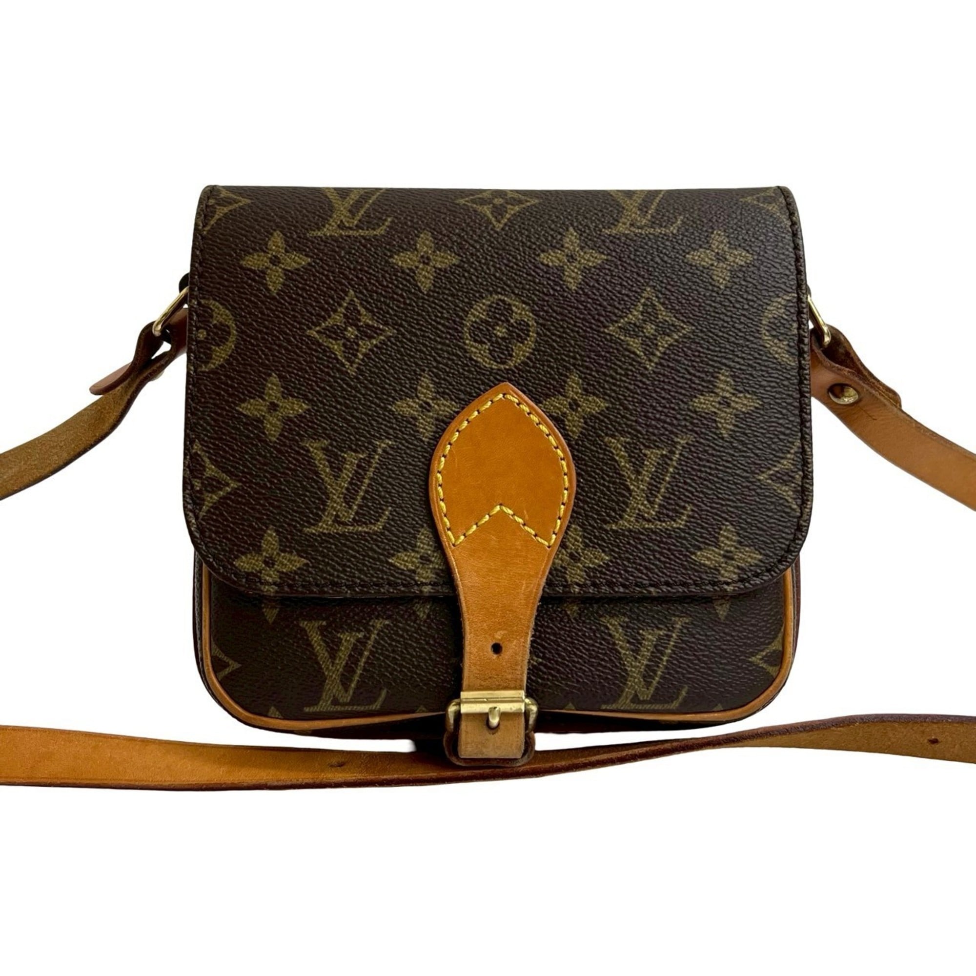 Louis Vuitton Brown Leather Pvc Pochette Shoulder Bag (Pre-Owned)