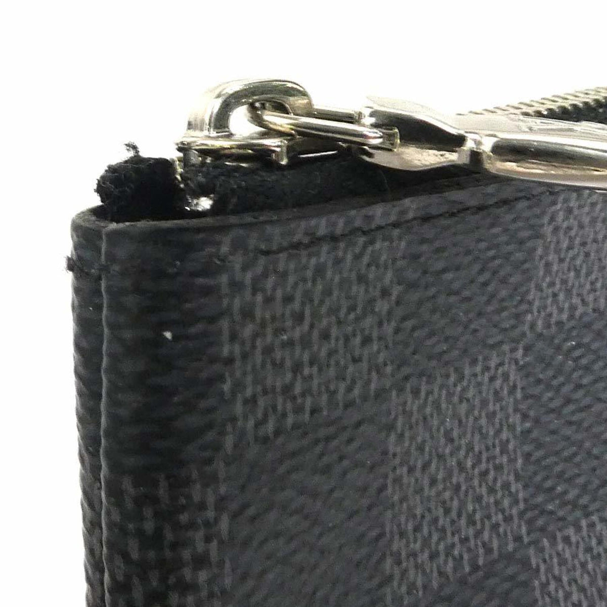 Louis Vuitton Black Gray Damier Graphite Coin Purse/Coin Case (Pre-Owned)