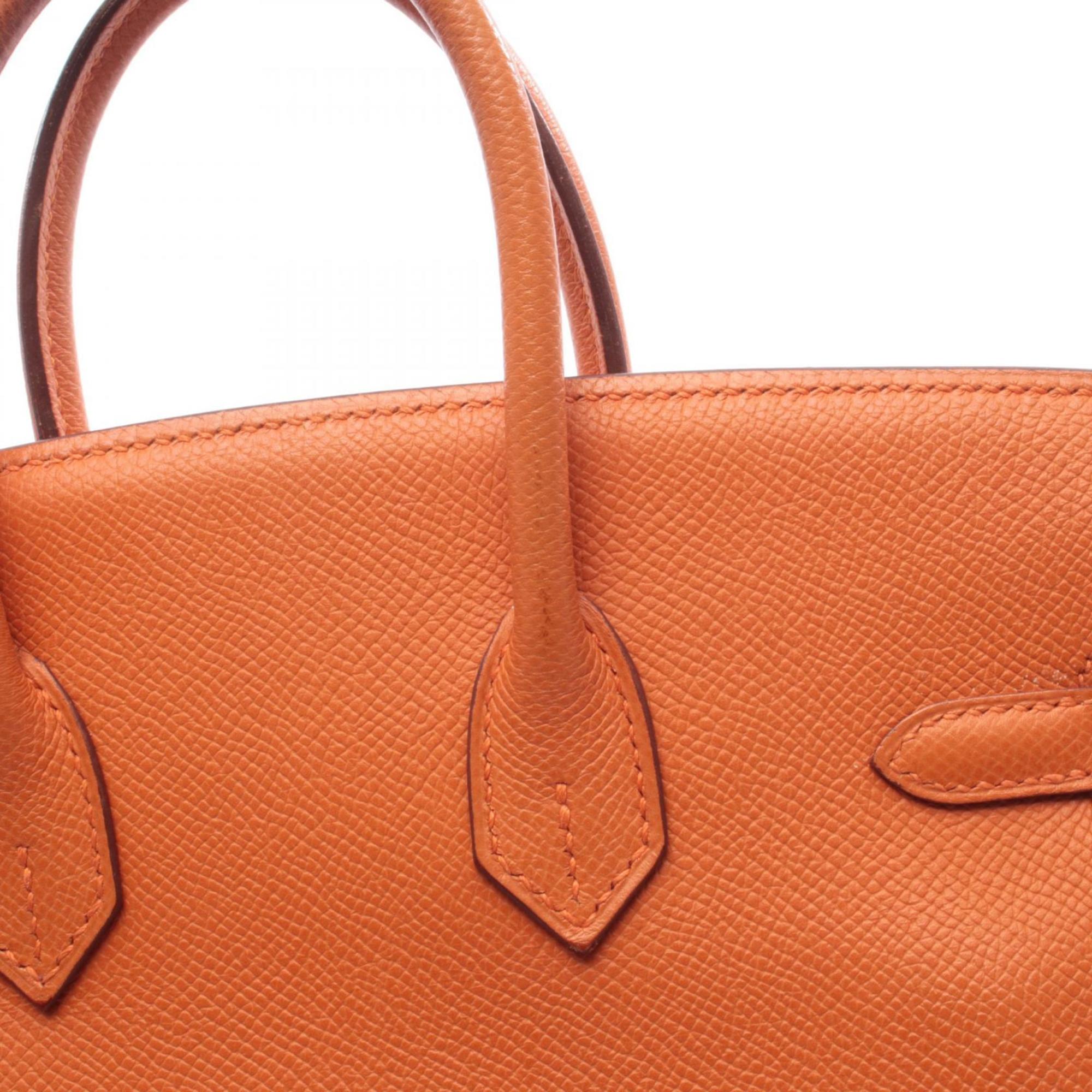 Hermes Orange Epsom Leather Leather Handbag (Pre-Owned)
