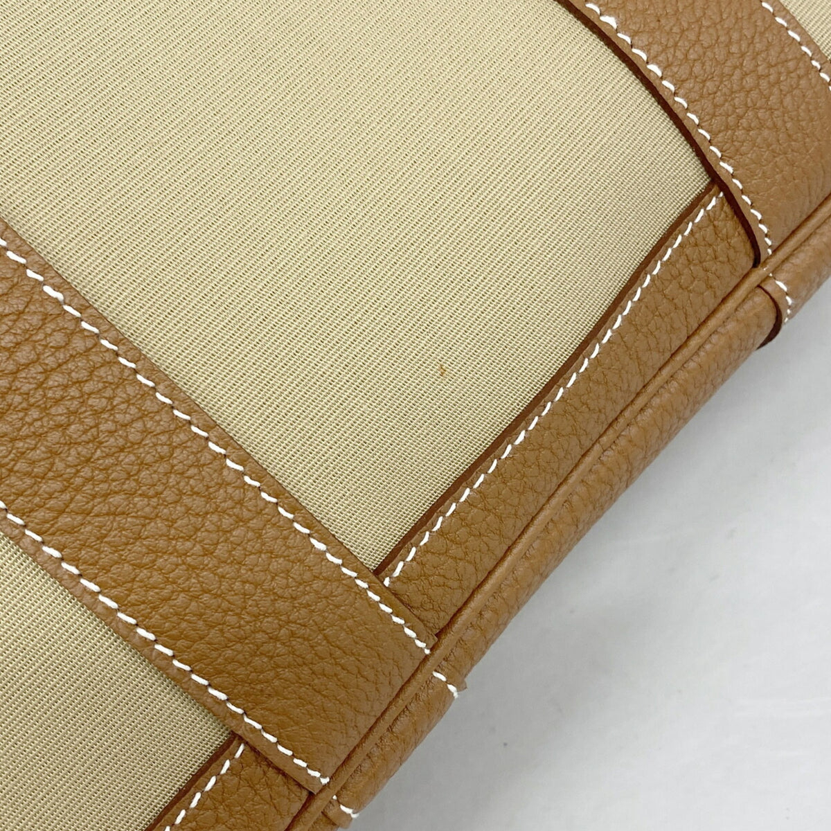 Hermes Gold Toile Officier Tote Bag (Pre-Owned)