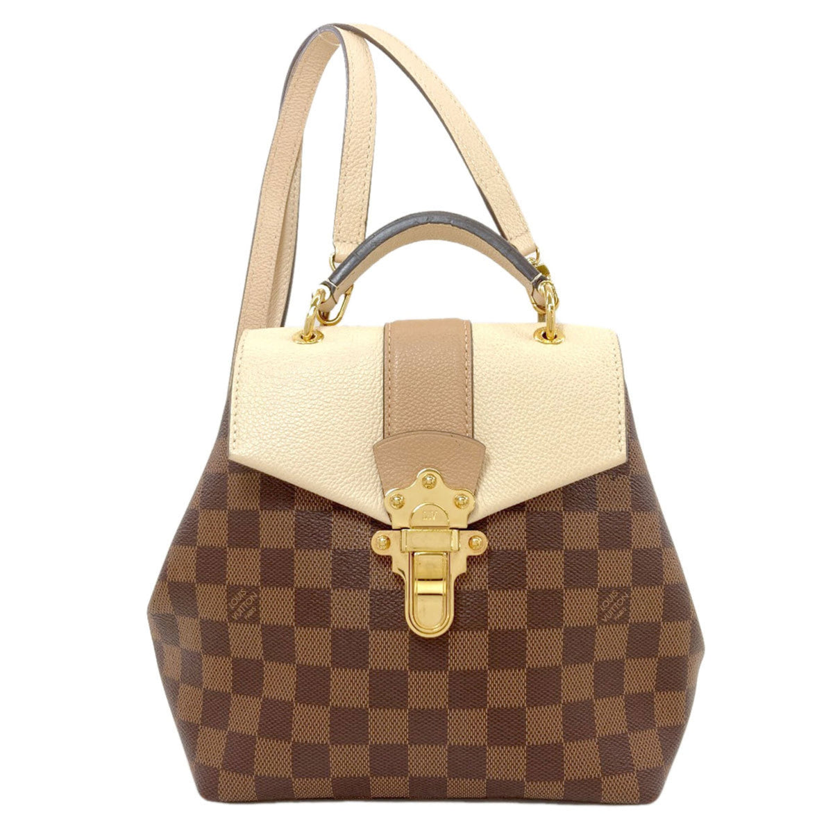 Louis Vuitton Damier Damier Canvas Ebene Damier Canvas Backpack (Pre-Owned)