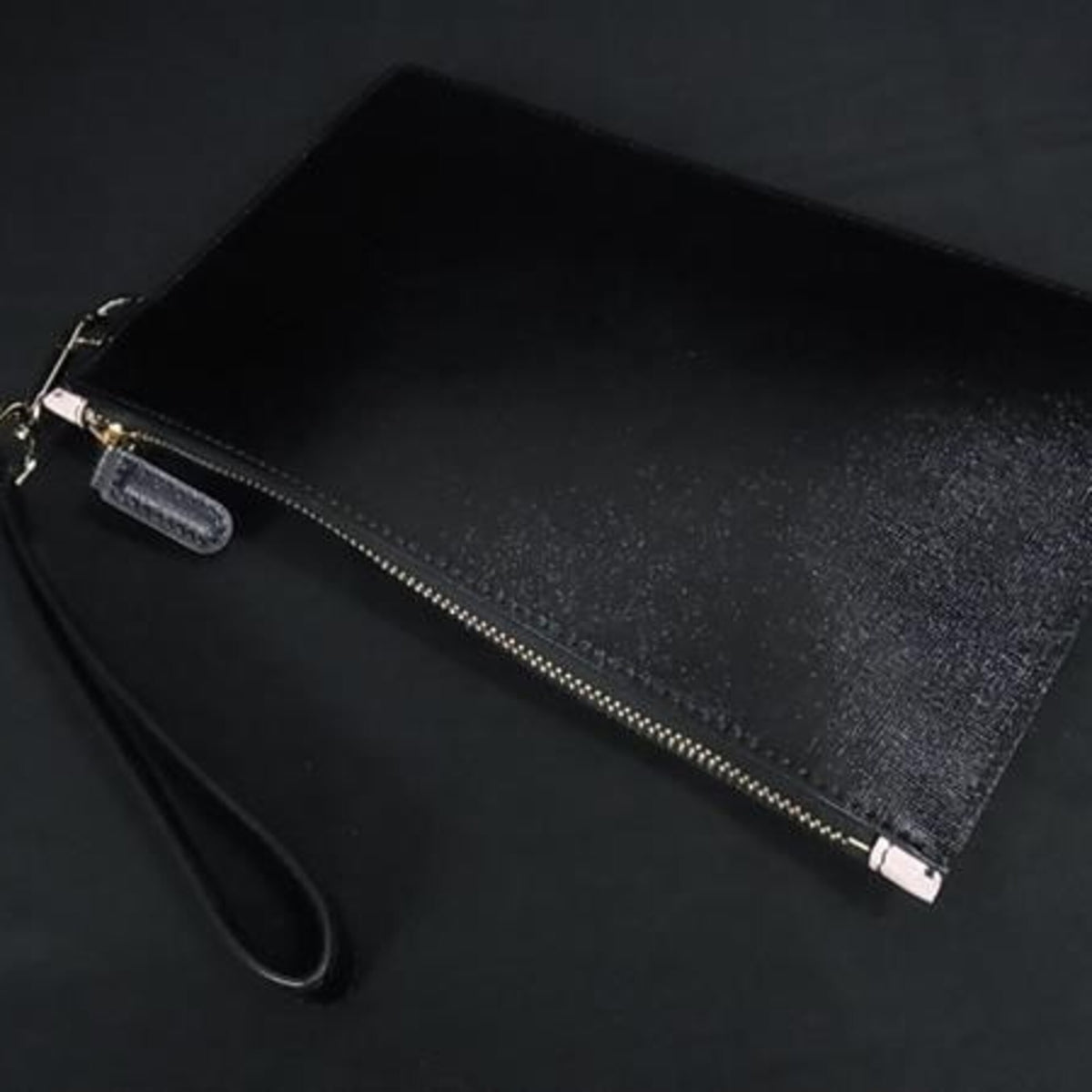 Versace Black Pink White Leather Clutch Bag (Pre-Owned)