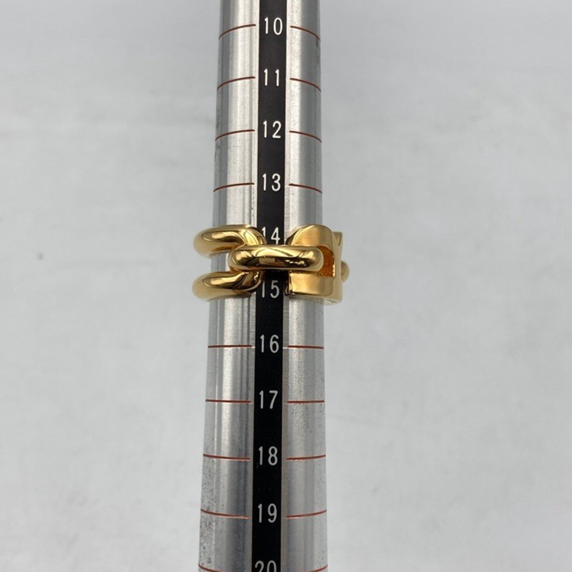 Balenciaga Gold Brass Band Ring (Pre-Owned)