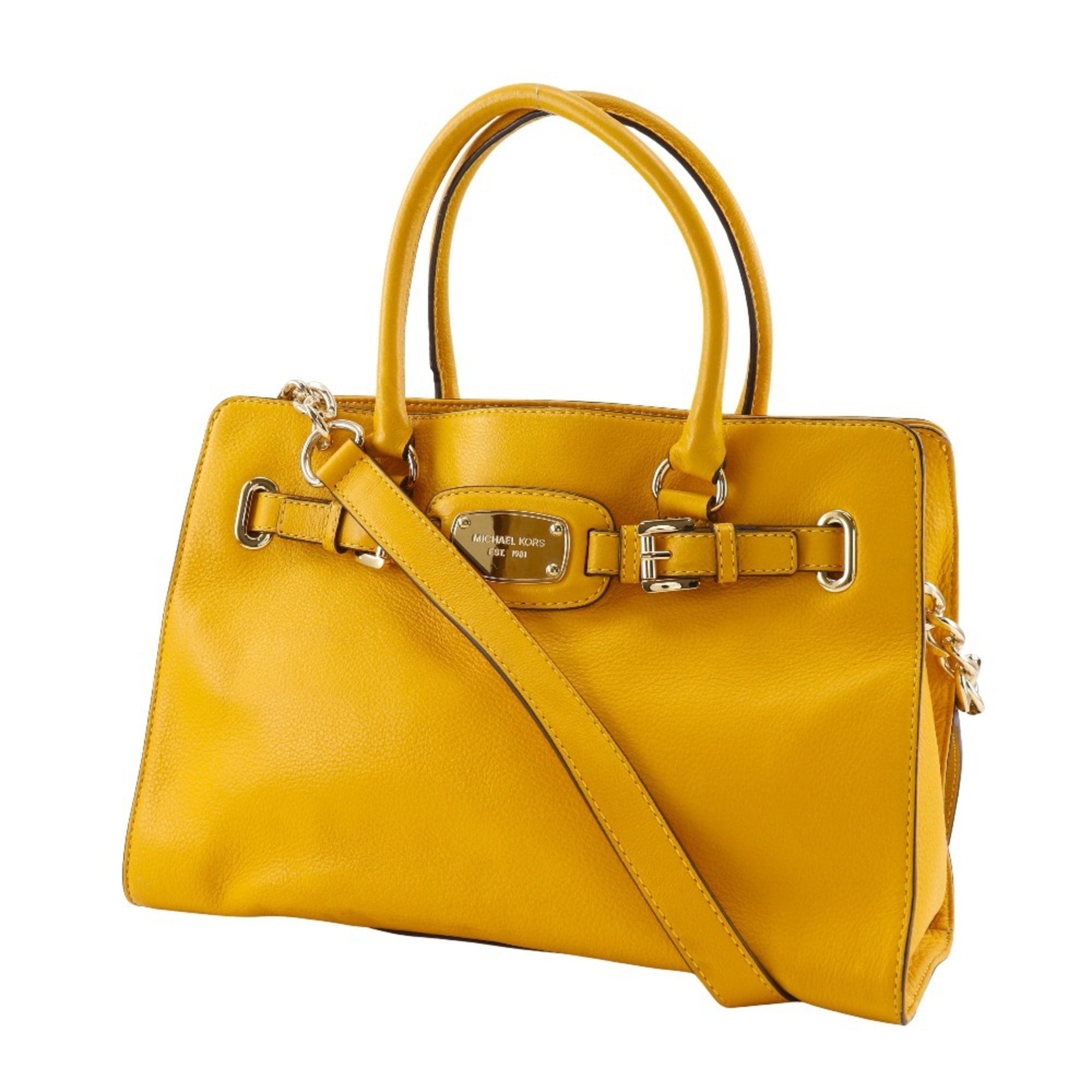 Michael Kors Yellow Leather Handbag (Pre-Owned)