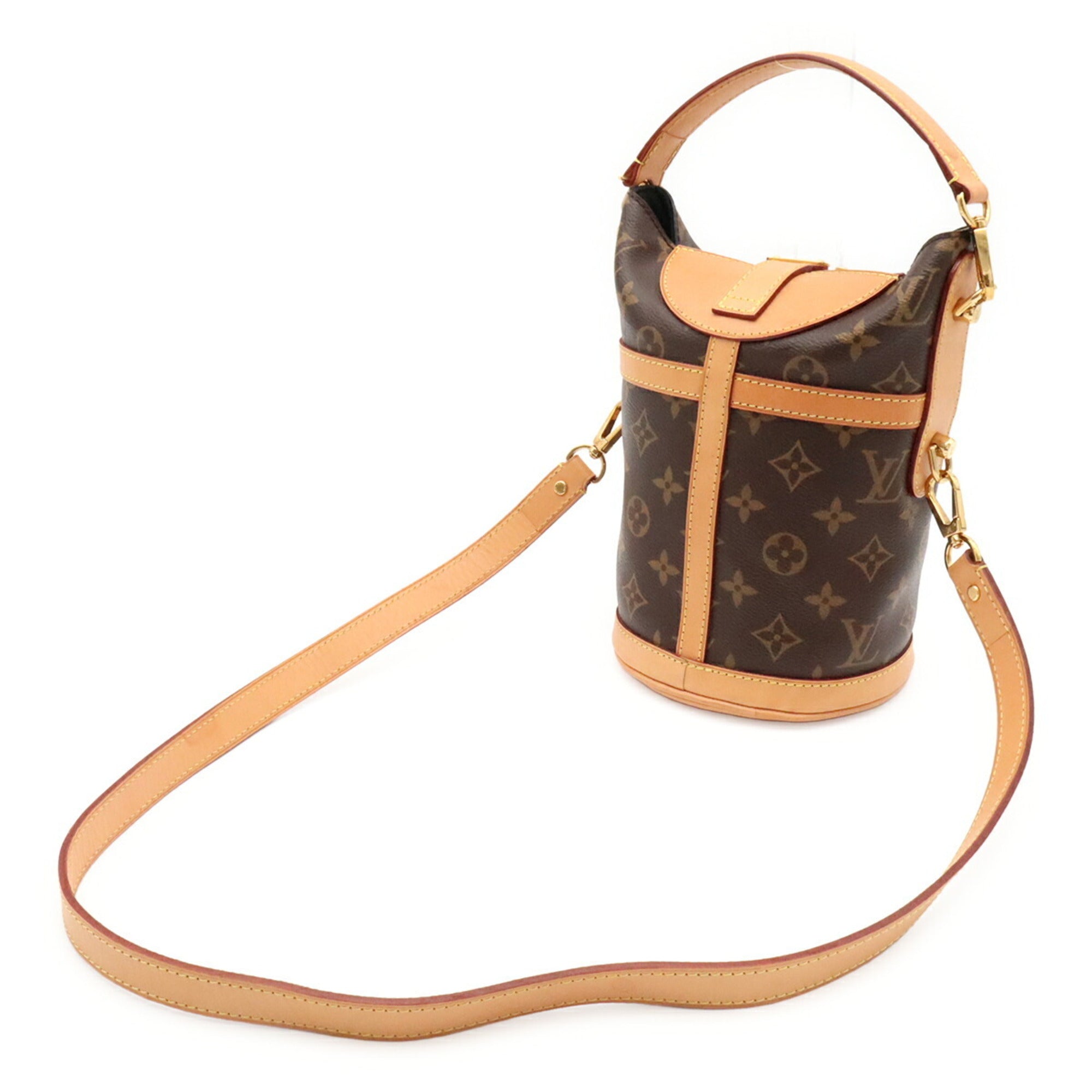 Louis Vuitton Brown Monogram Canvas Handbag Shoulder Bag (Pre-Owned)