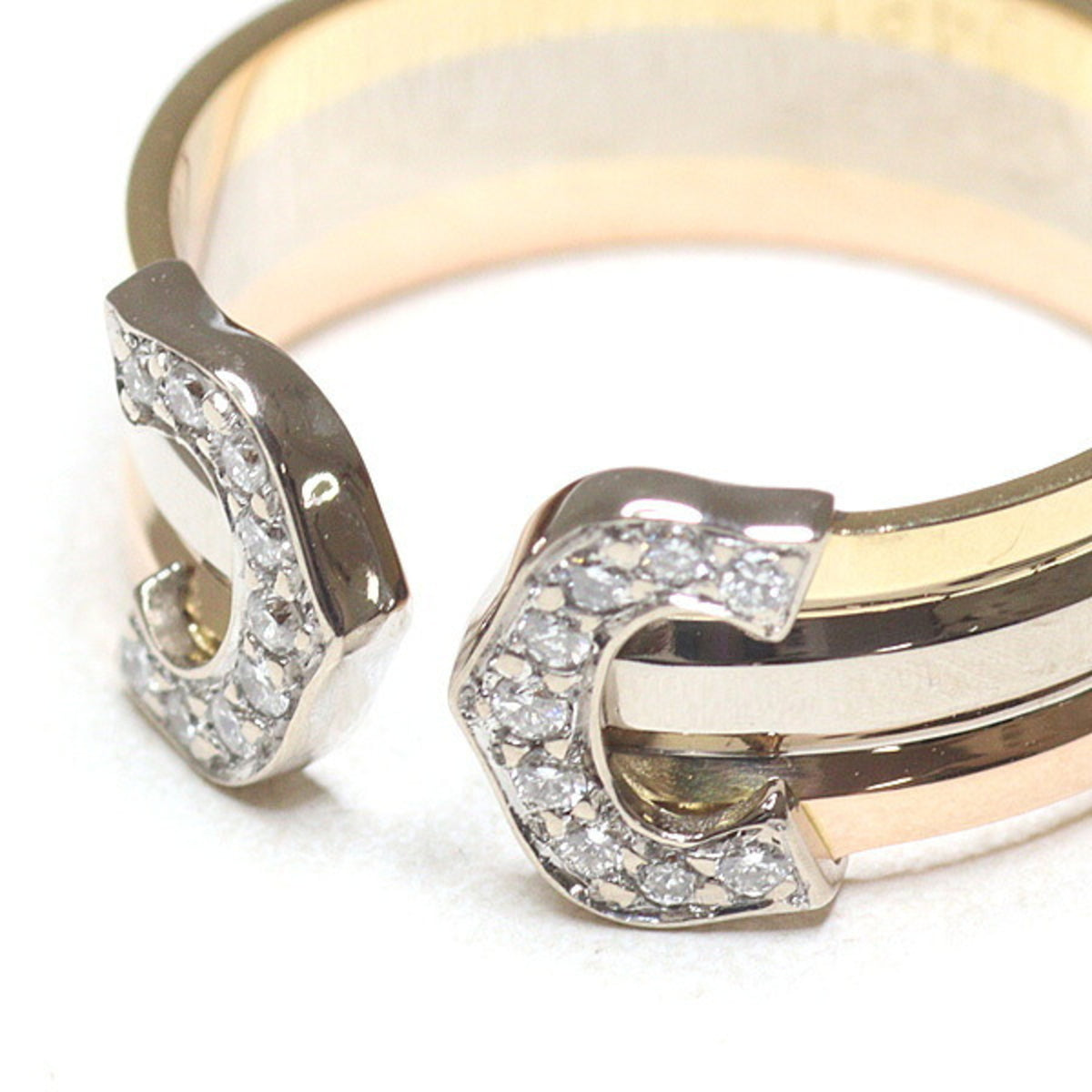 Cartier Pink Gold White Gold Yellow Gold Yellow Gold (18K) Pink Gold (18K) White Gold (18K) Band Ring (Pre-Owned)