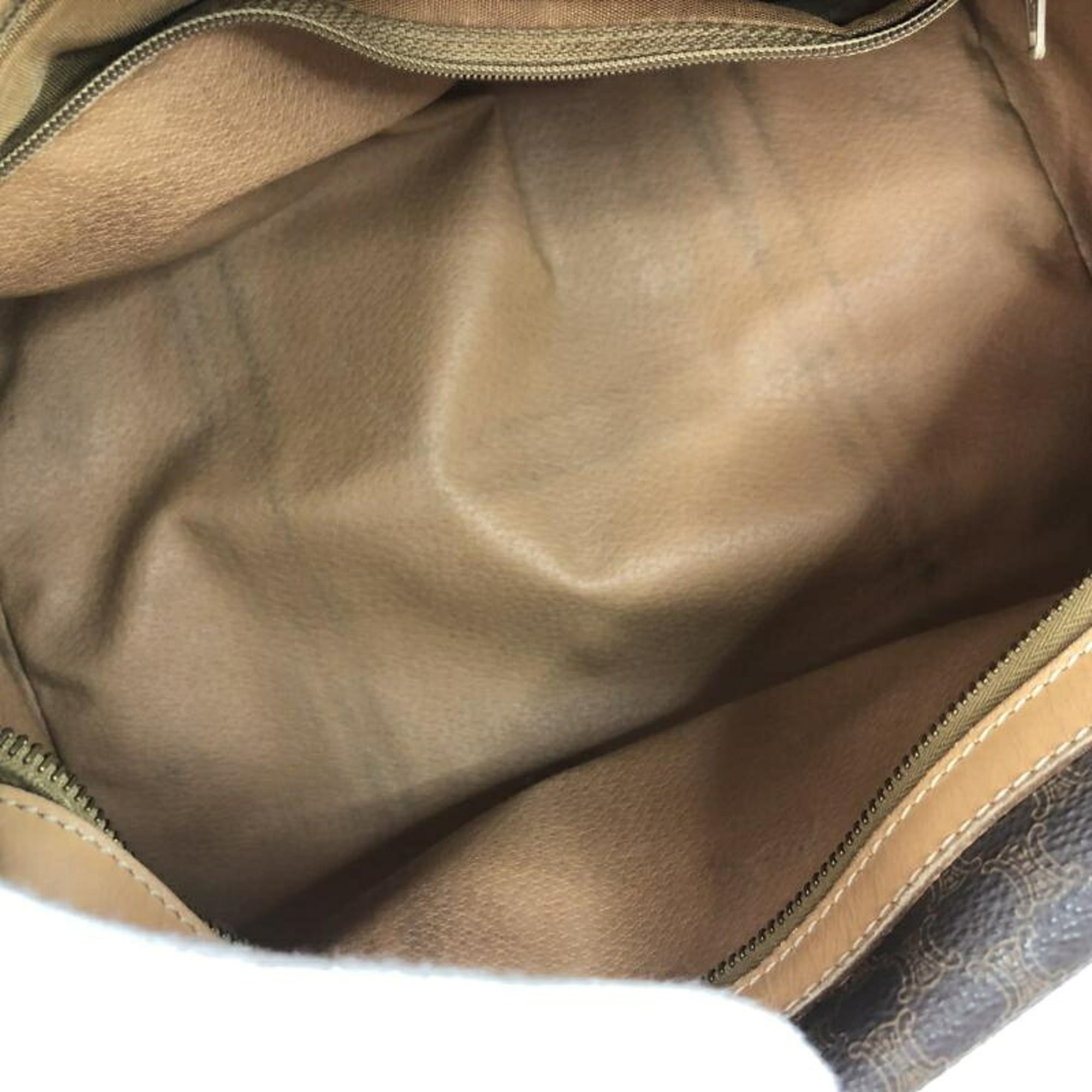 Celine Macadam Brown Boston Bag Handbag (Pre-Owned)