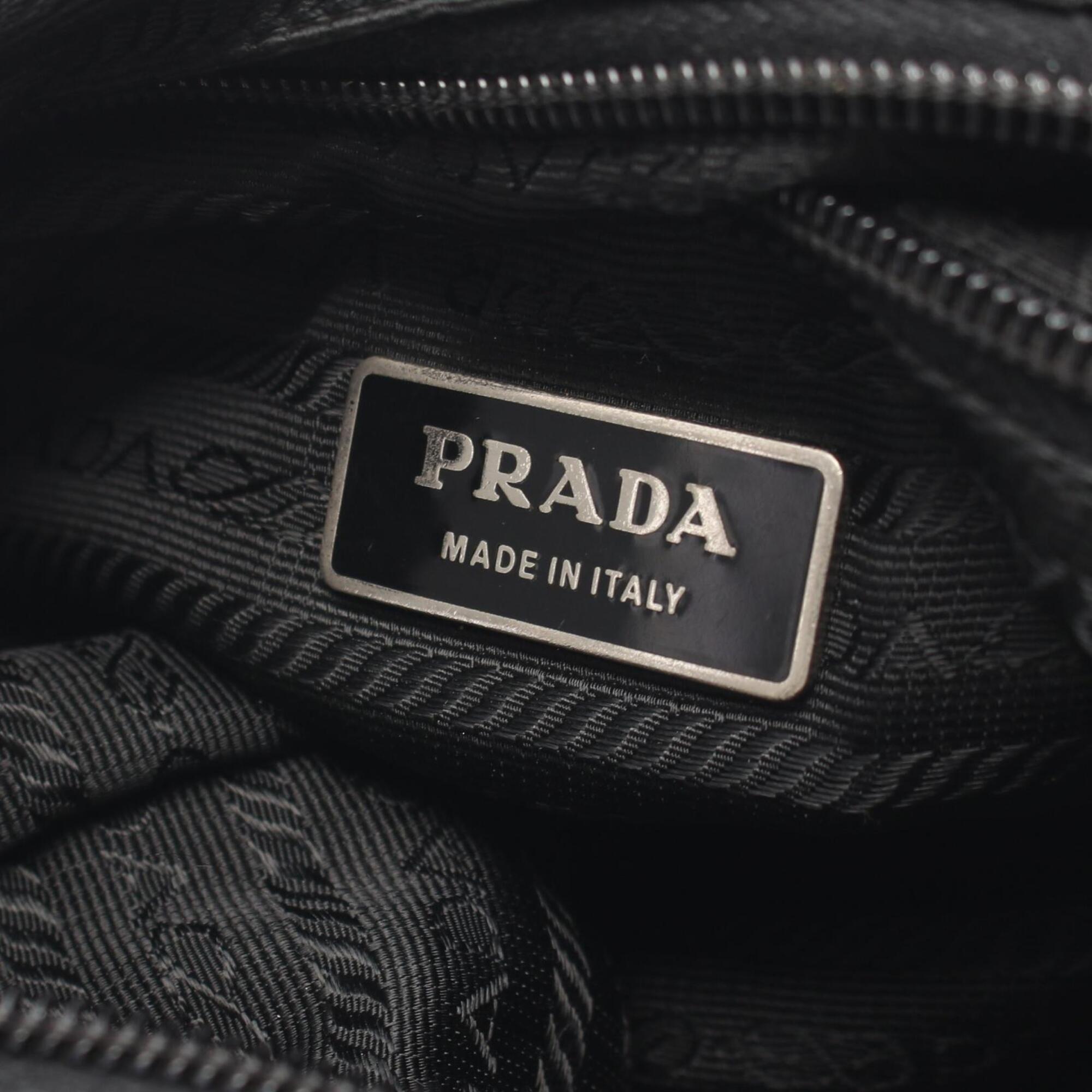 Prada Black Nylon Handbag Shoulder Bag (Pre-Owned)
