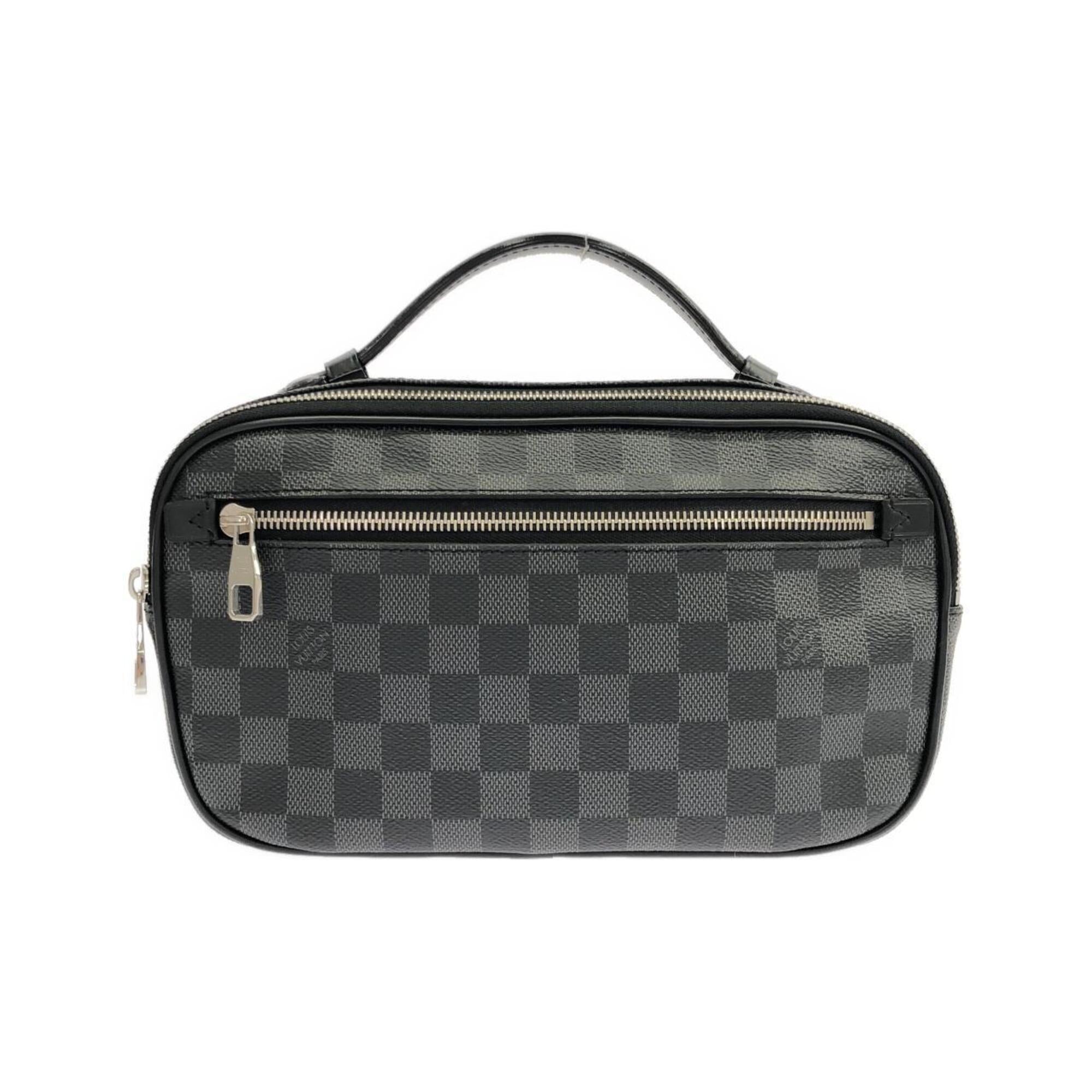 Louis Vuitton Graphite Coated Canvas Shoulder Bag (Pre-Owned)