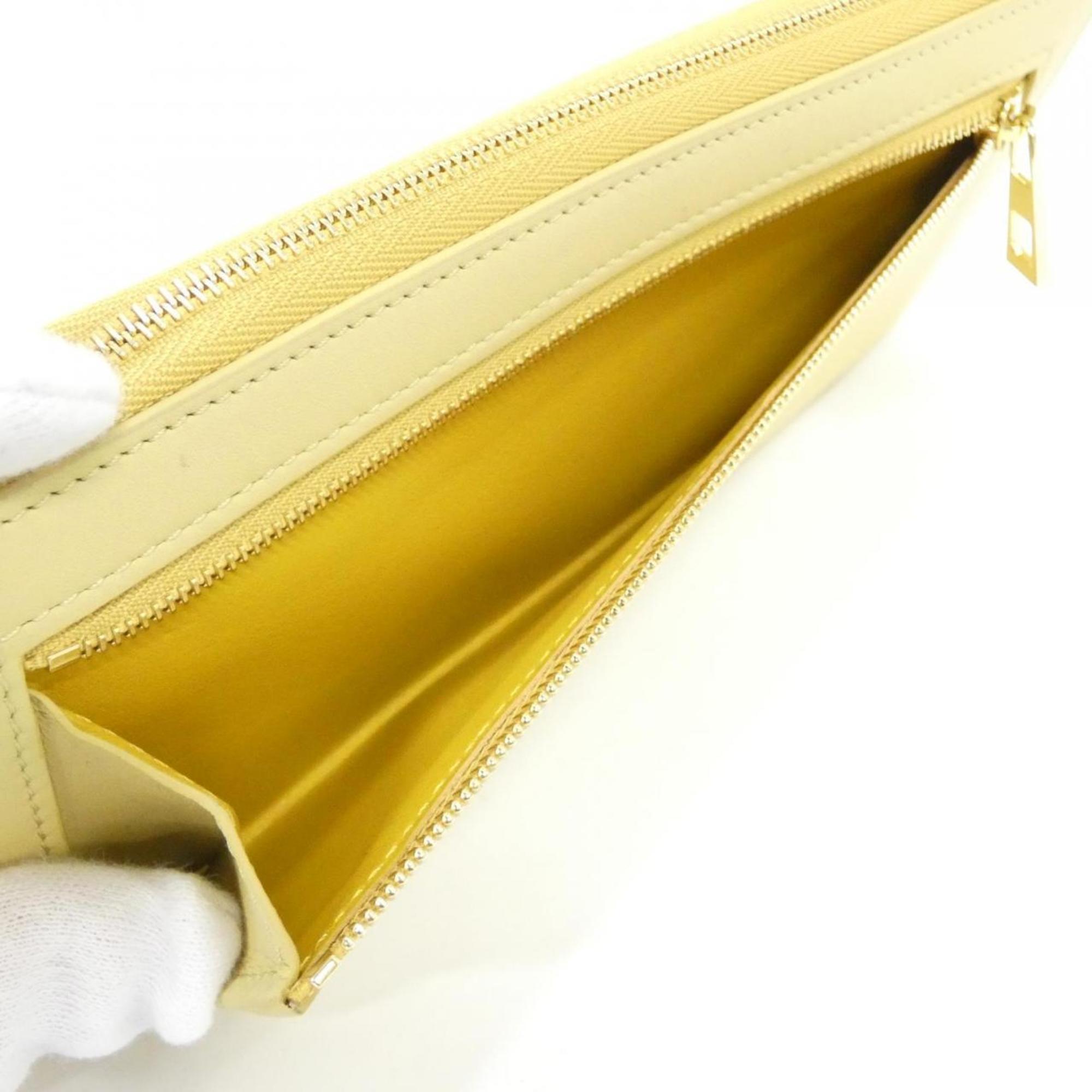 Loewe Yellow Leather Long Wallet (Bi-Fold) (Pre-Owned)