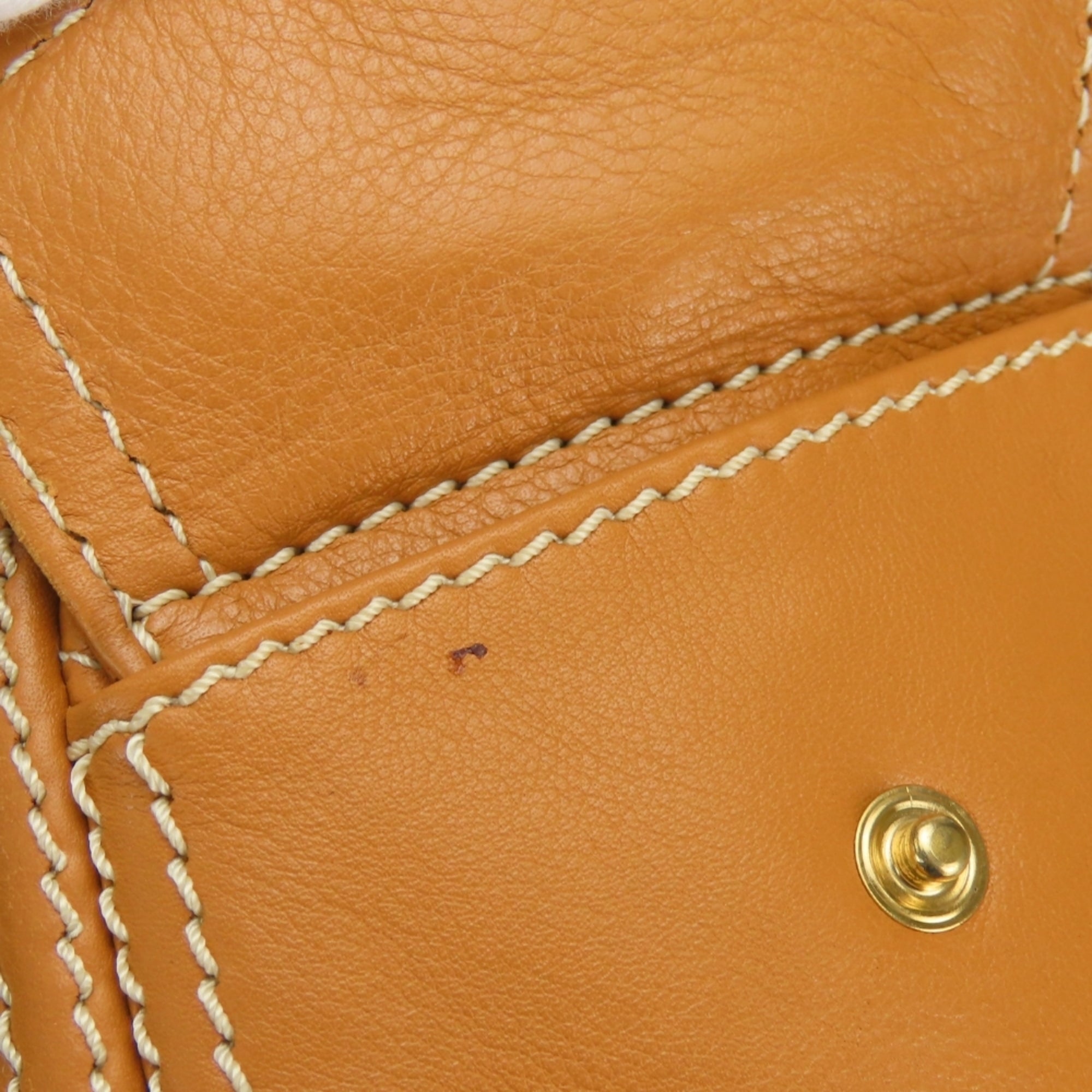 Celine Boogie Brown Camel Leather Handbag (Pre-Owned)
