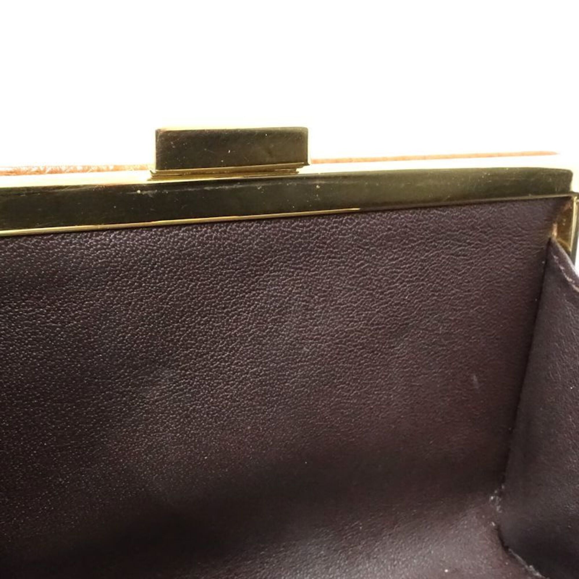 Loewe Brown Leather Coin Purse/Coin Case (Pre-Owned)