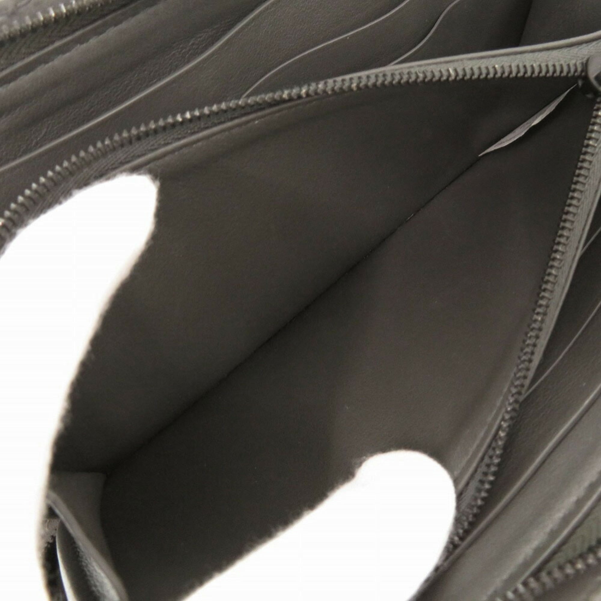 Bottega Veneta Gray Intrecciato Long Wallet (Bi-Fold) (Pre-Owned)