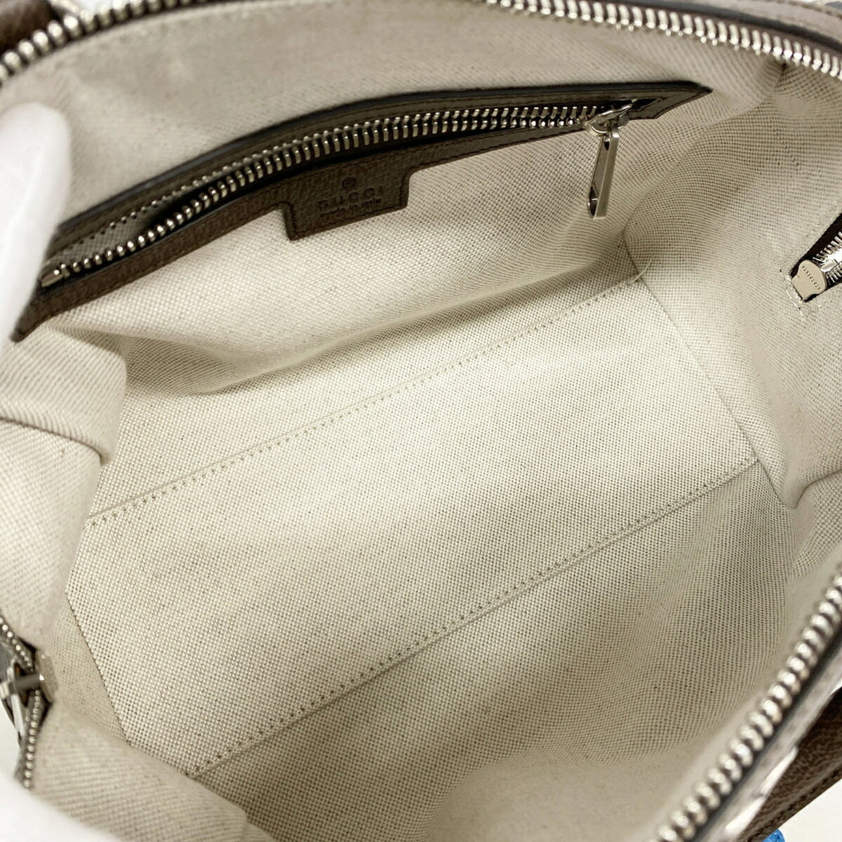 Gucci Blue Brown Pvc Handbag (Pre-Owned)