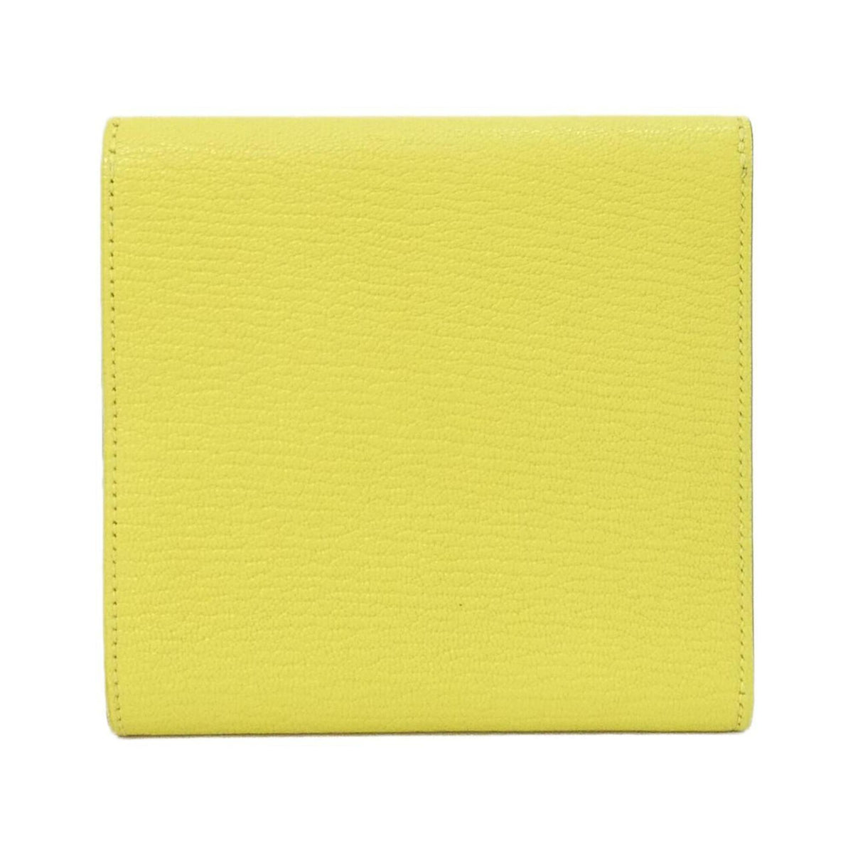 Hermes Lime Chevre Leather Wallet (Tri-Fold) (Pre-Owned)